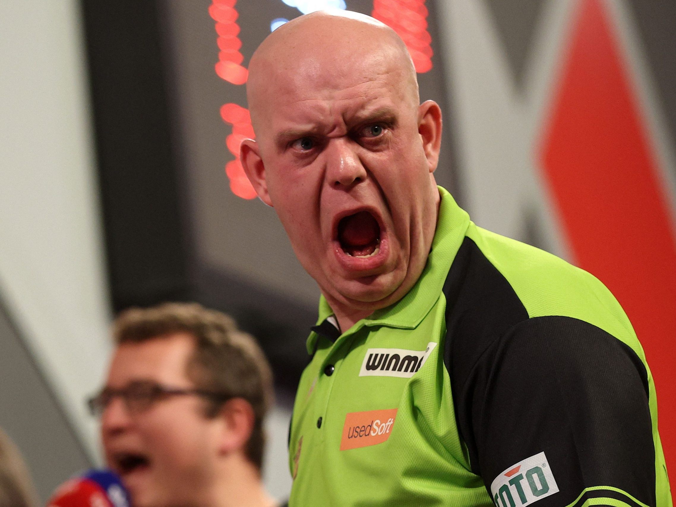Superstar Michael van Gerwen. Superstar Michael van Gerwen.