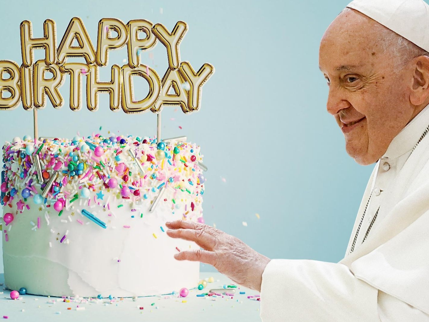 Papst feiert 87. Geburtstag.