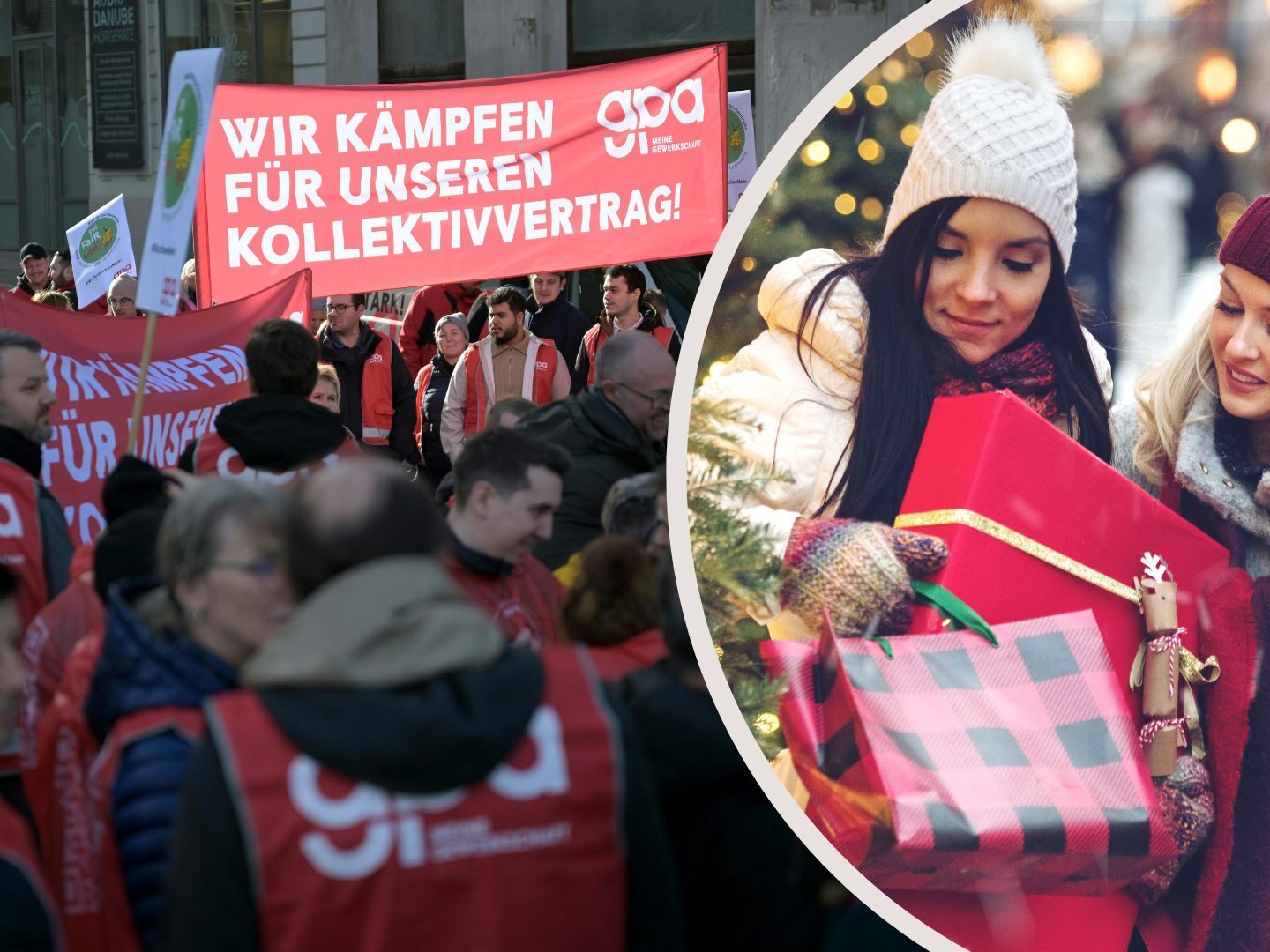 Am zweiten Einkaufssamstag werden Warnstreiks fortgesetzt