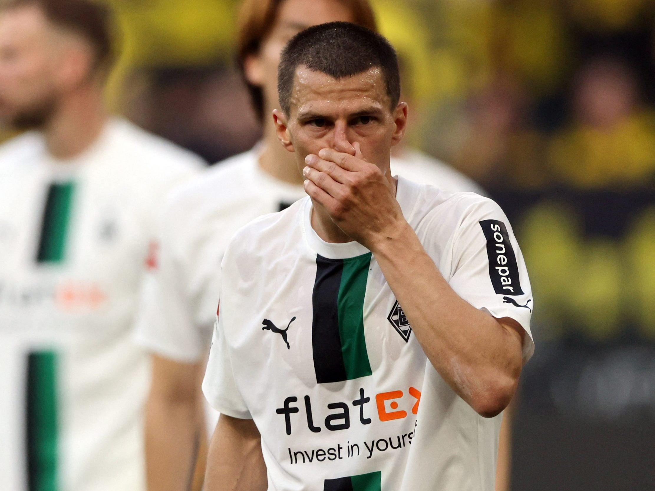 Stefan Lainer gab sein Comeback für Gladbach.