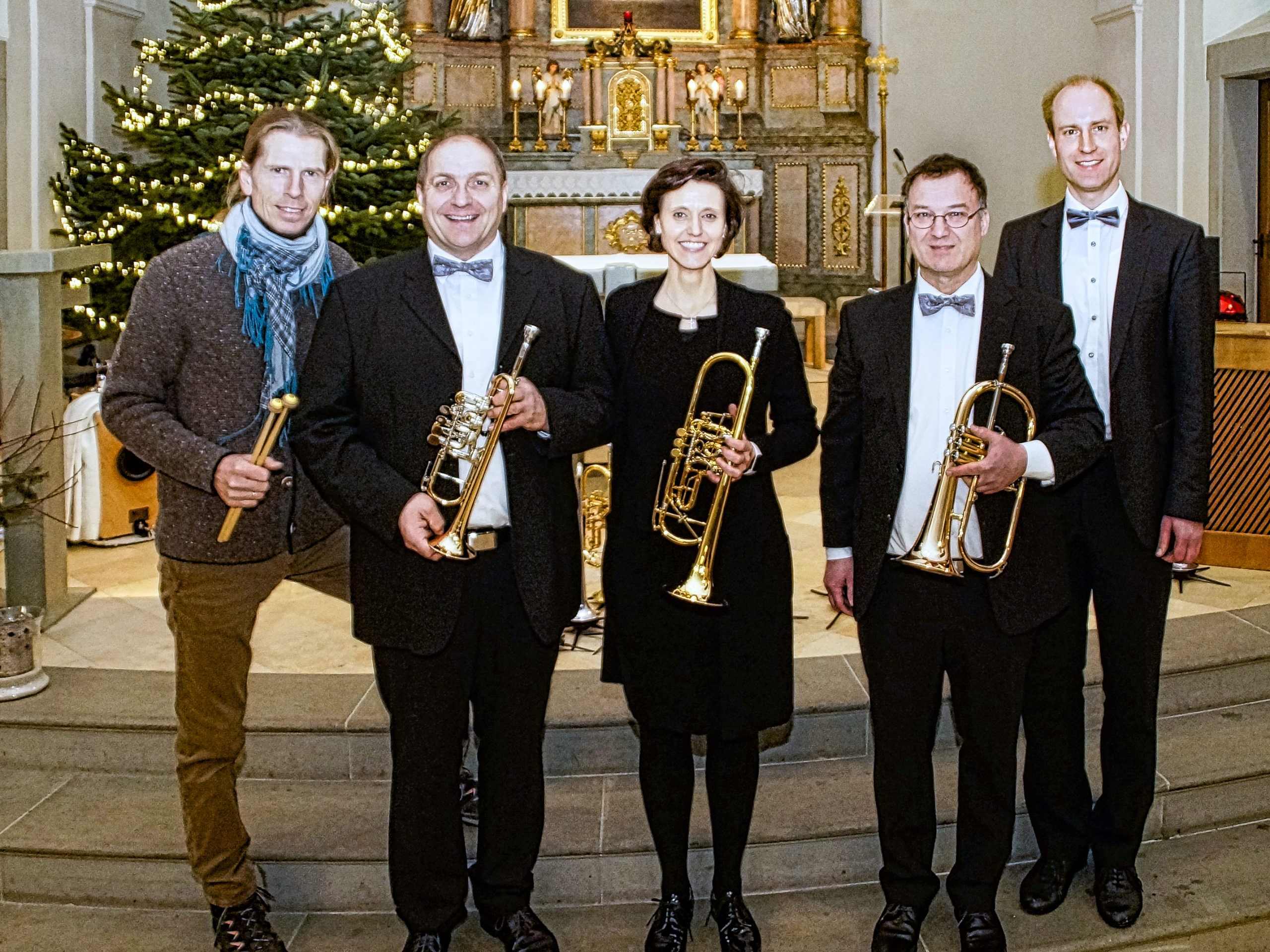 Mit Pauke, Trompeten, Orgel und Gesang wurde ein wunderschönes Konzert präsentiert