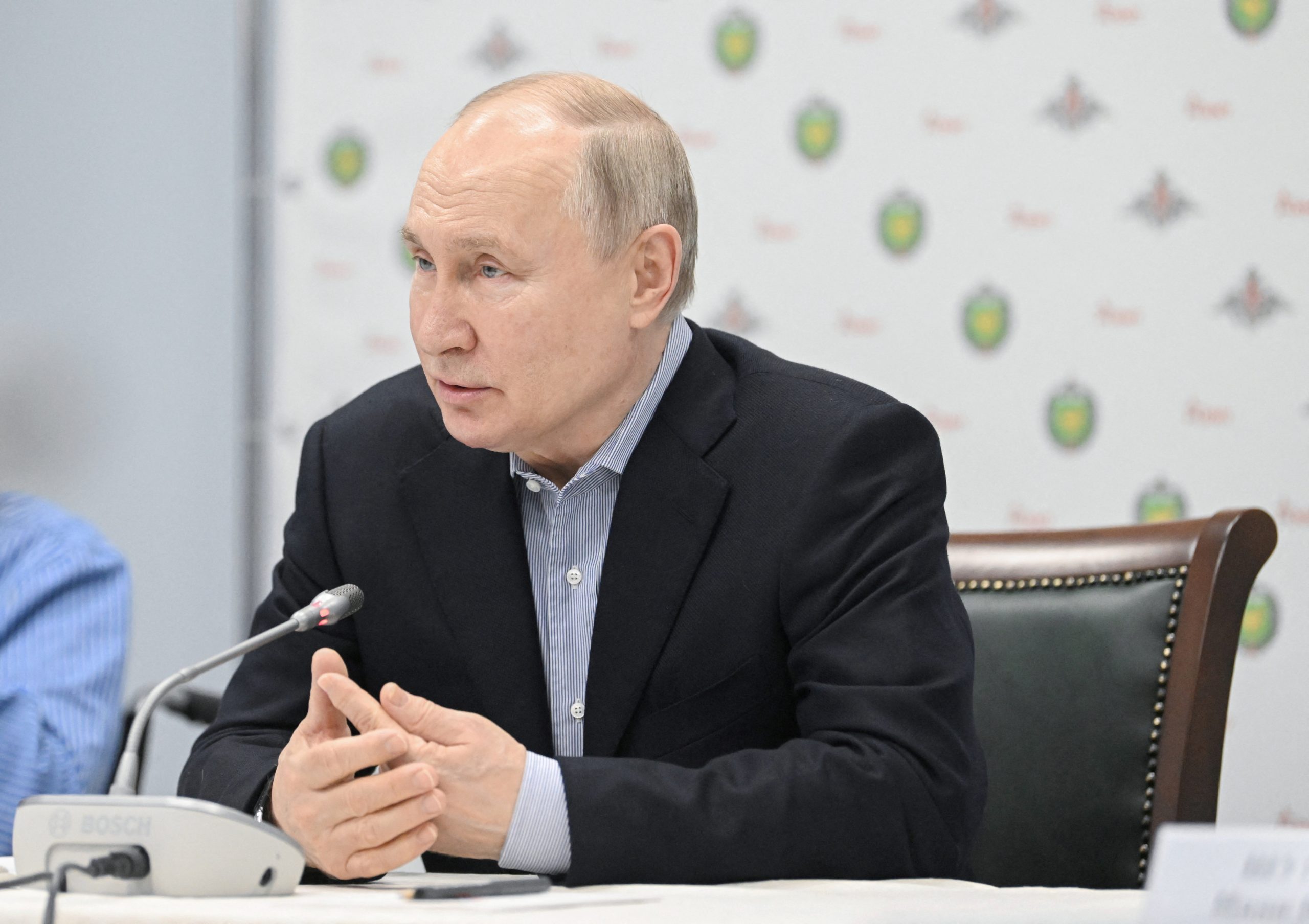 Russischer Präsident Wladimir Putin am 1. Januar 2024. Russischer Präsident Wladimir Putin am 1. Januar 2024.