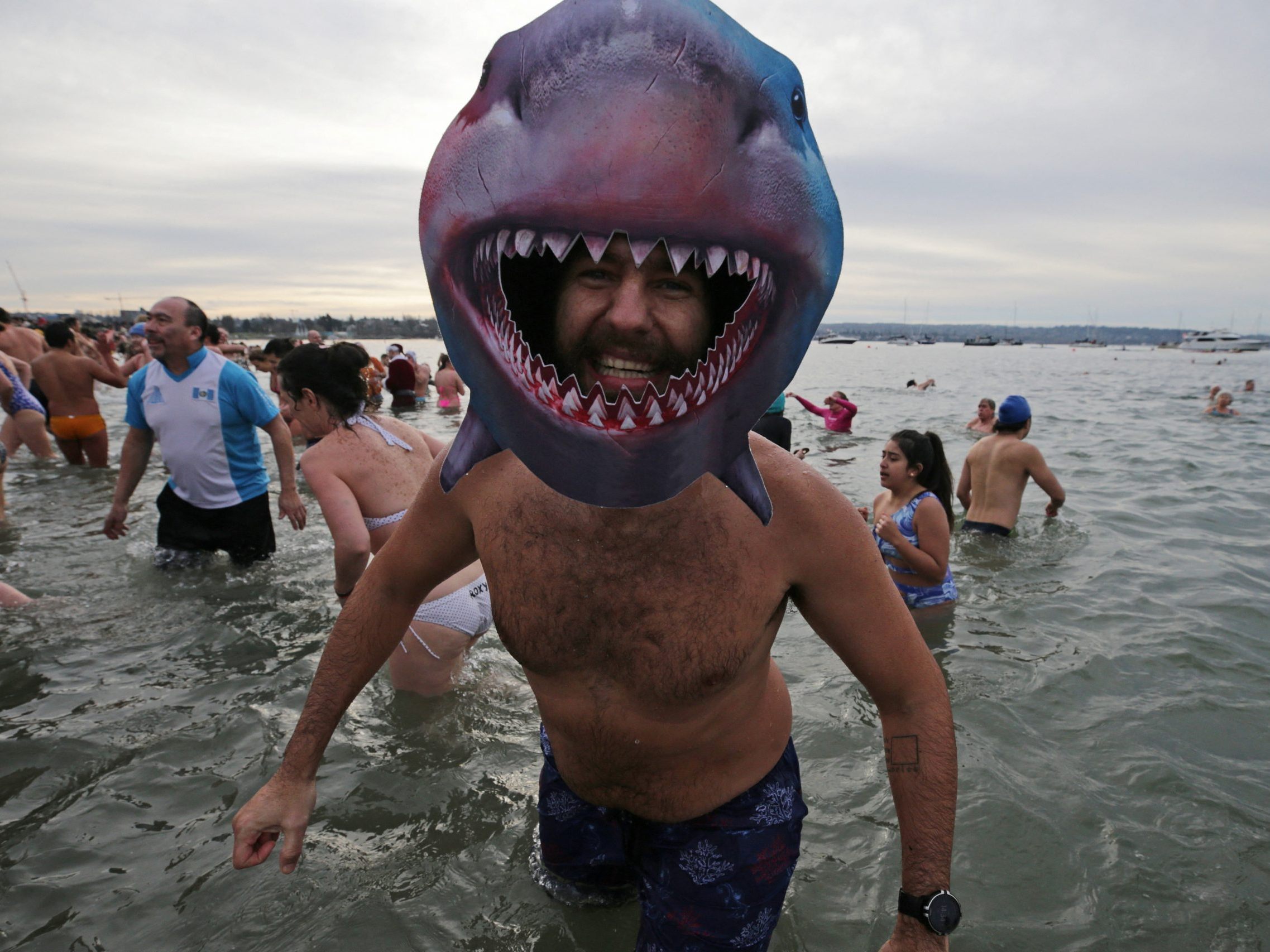 "Polar Bear Swim" in Vancouver. "Polar Bear Swim" in Vancouver.