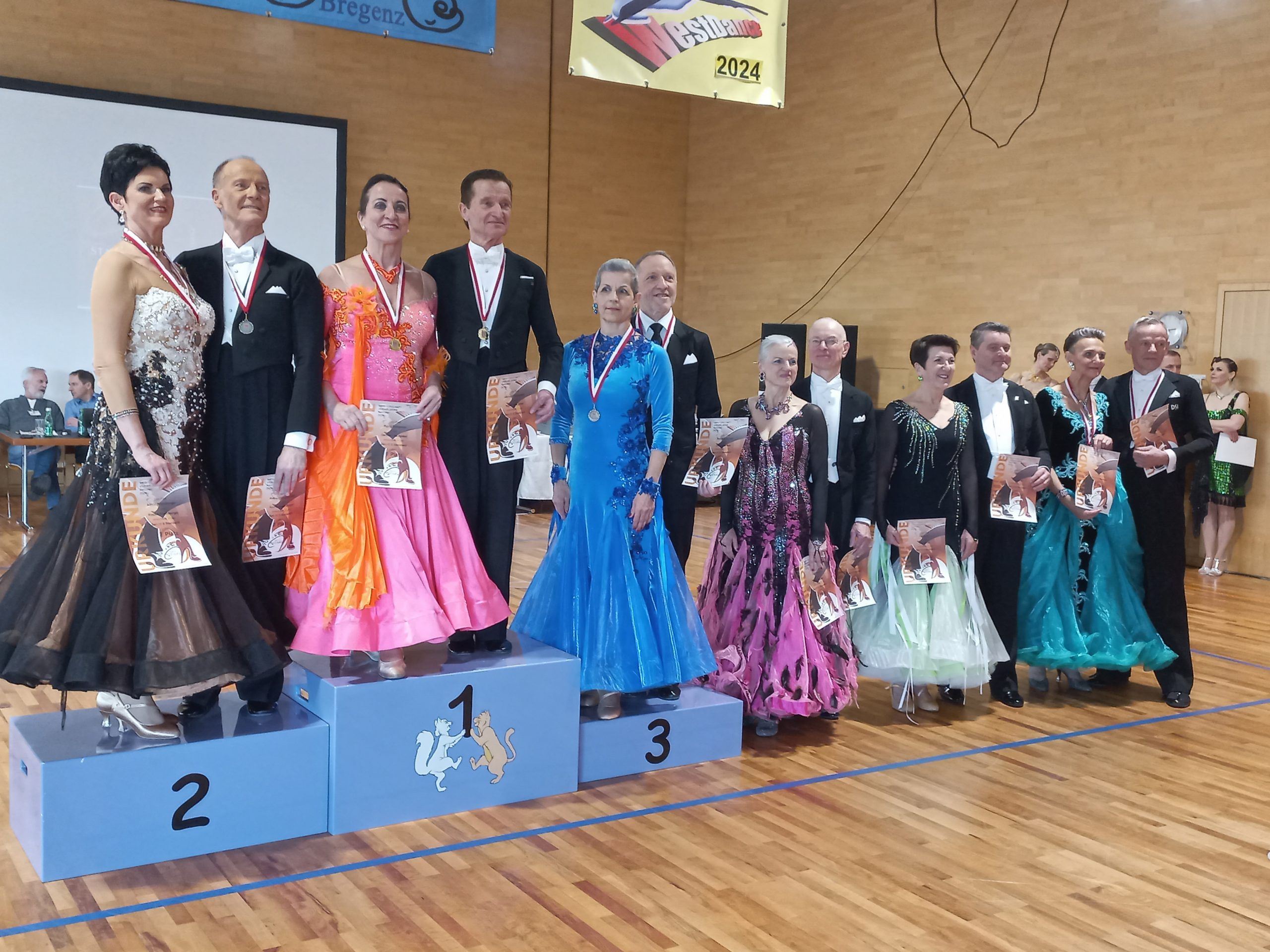 Ingrid und Gerhard 1. Platz, Helga und Otmar 5. Platz