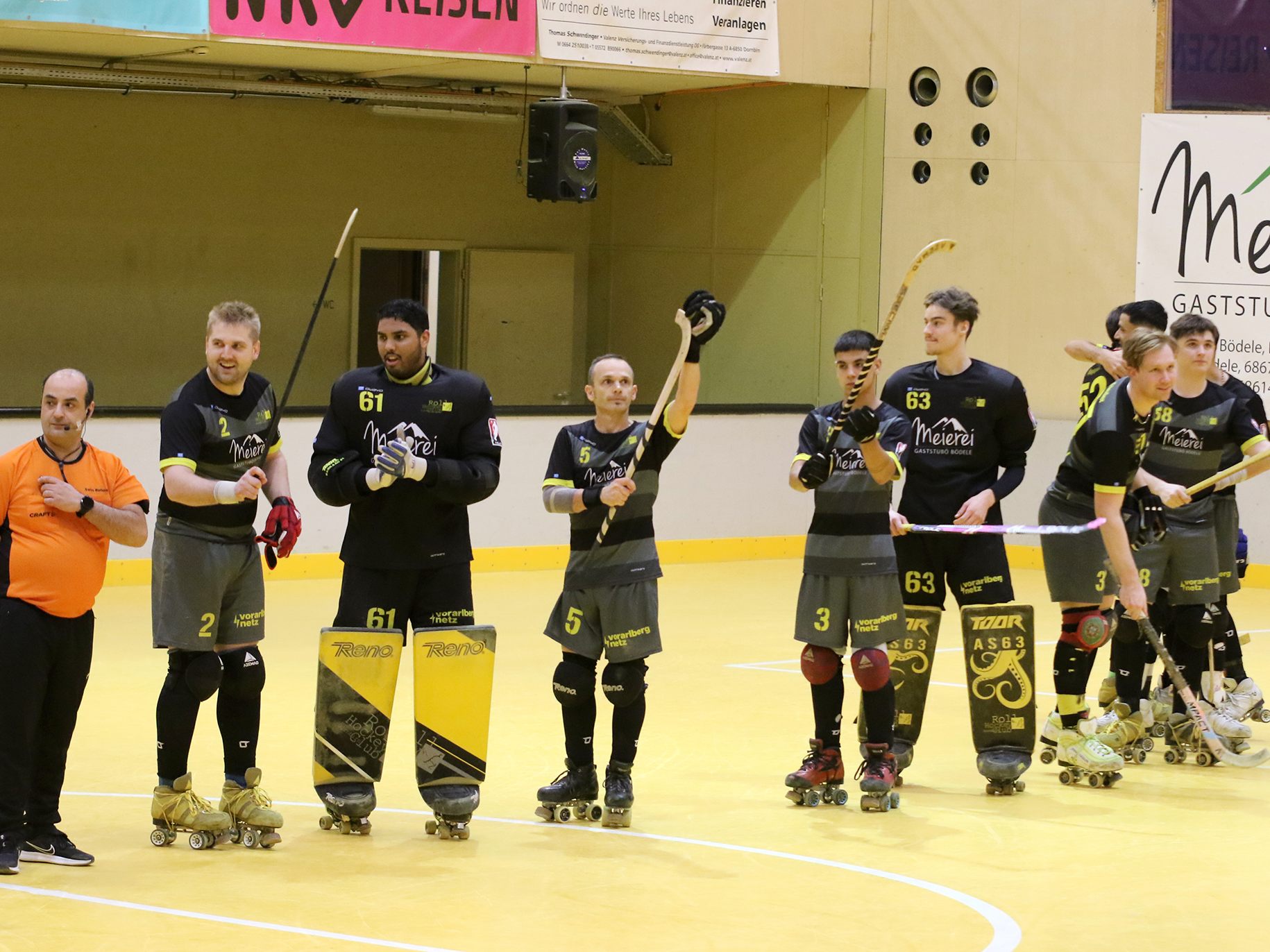 Jubel gab es beim RHC Dornbirn nach dem eindrucksvollen Sieg gegen Tabellenführer Uttigen. Jubel gab es beim RHC Dornbirn nach dem eindrucksvollen Sieg gegen Tabellenführer Uttigen.