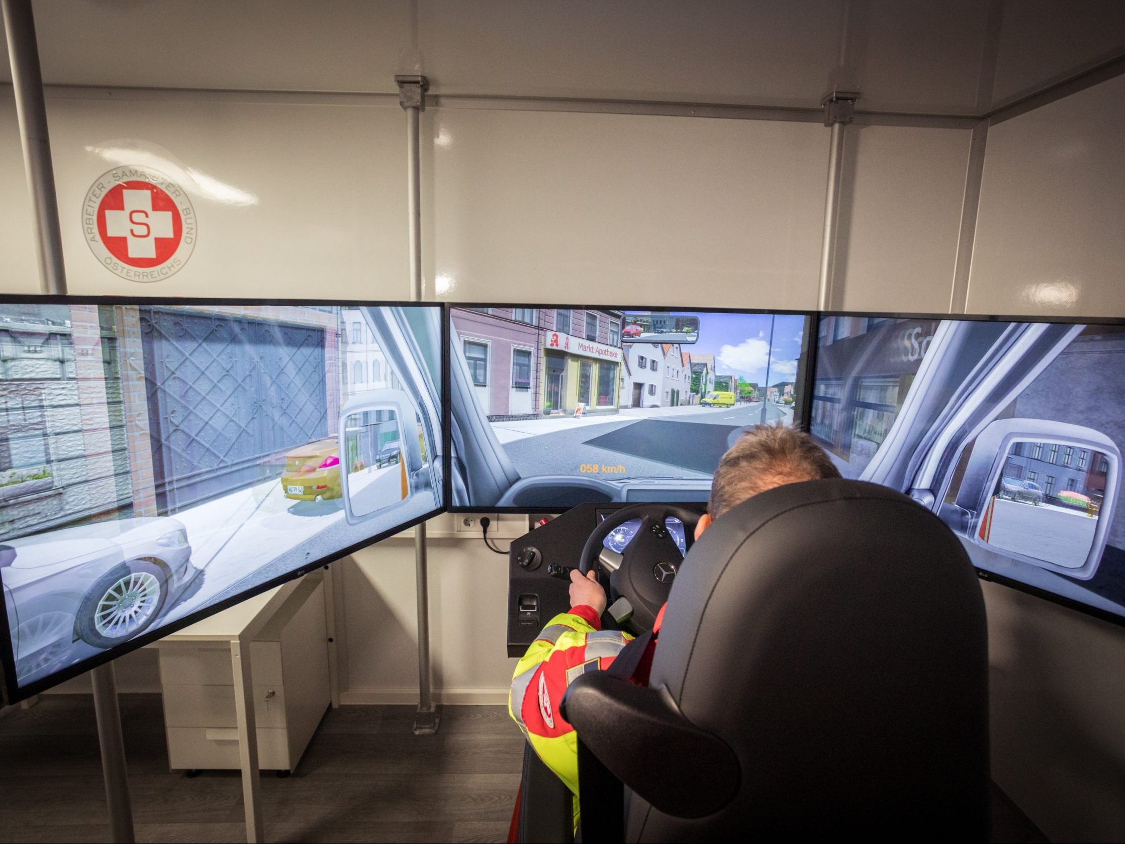 Der Samariterbund hat einen neuen Fahrsimulator präsentiert.