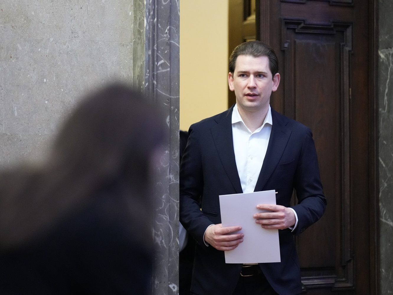 Sebastian Kurz im Rahmen des Prozesses. Sebastian Kurz im Rahmen des Prozesses.