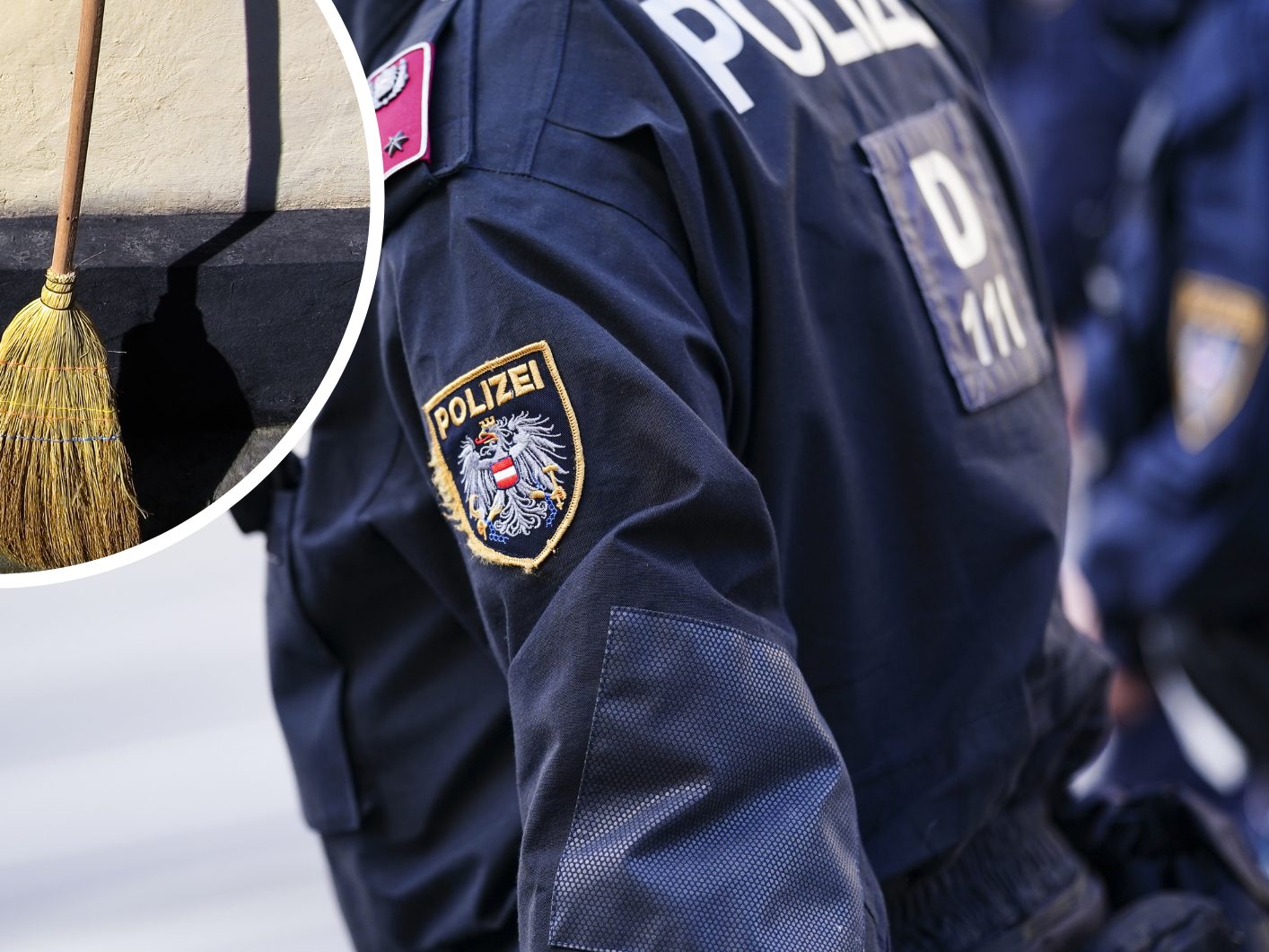 Eine 13-Jährige wollte einen Polizisten in Wien mit einem Besenstiel attackieren.