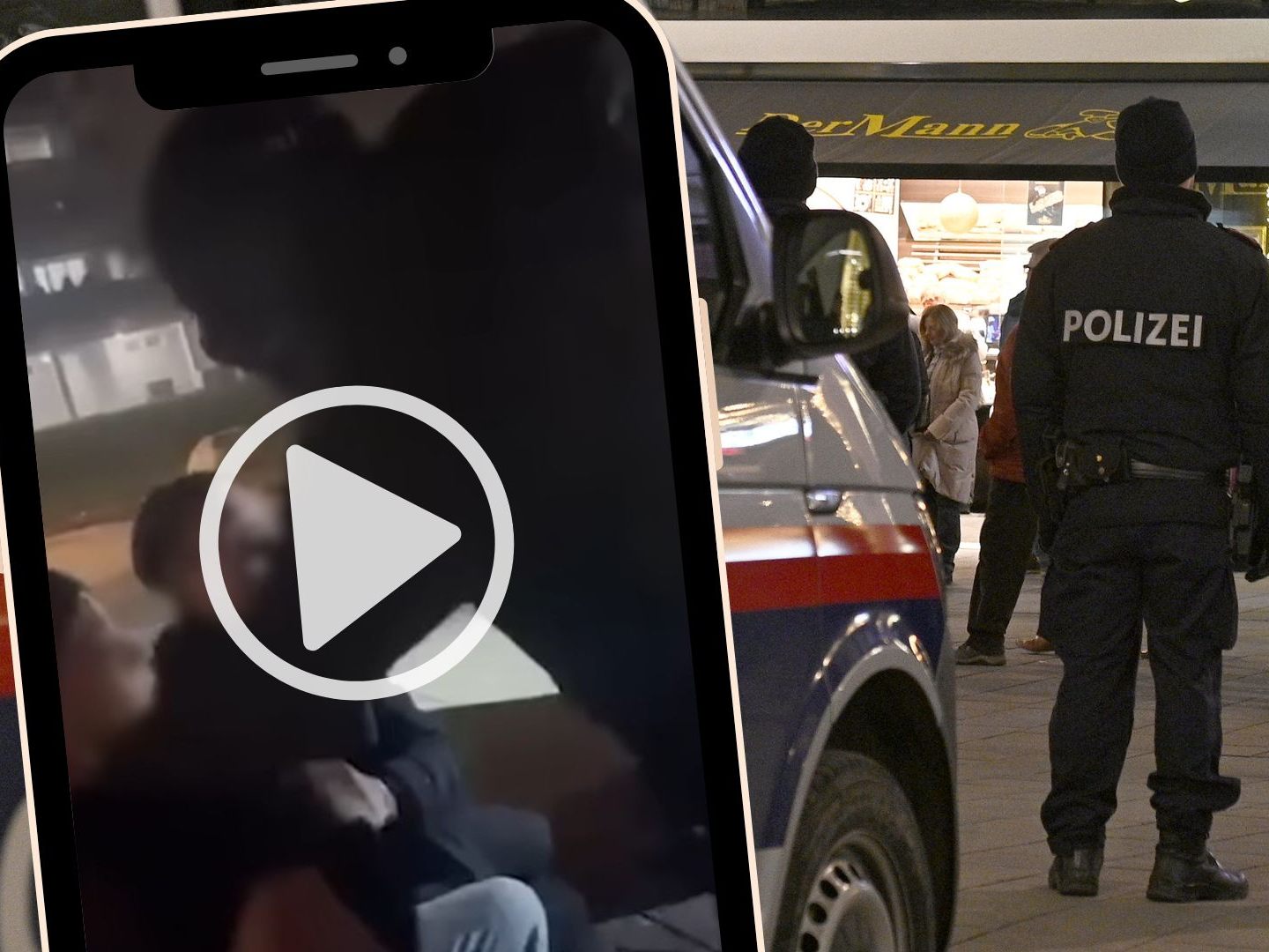 Der Ausraster des Polizisten wurde auf einem Video festgehalten. Der Ausraster des Polizisten wurde auf einem Video festgehalten.