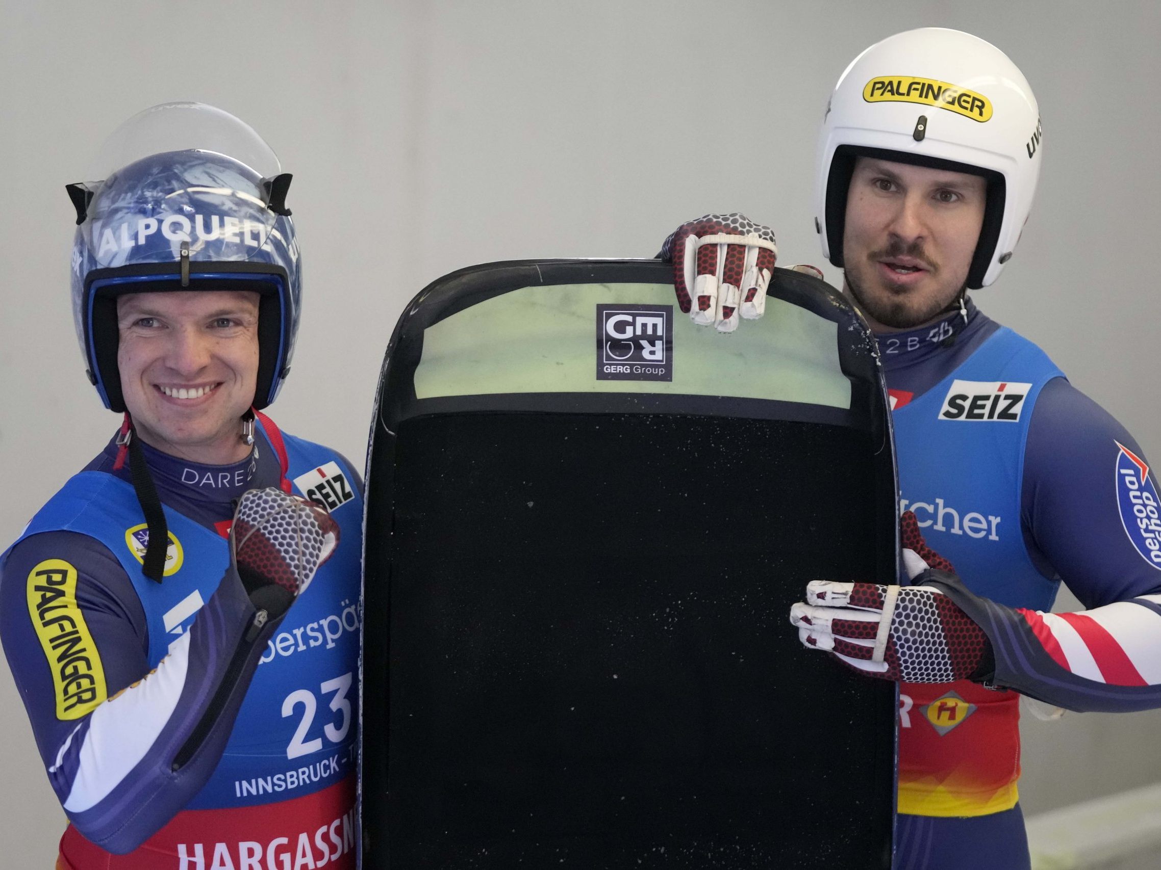 Thoma Steu und Wolfgang Kindl sind Europameister im Doppelsitzer. Thoma Steu und Wolfgang Kindl sind Europameister im Doppelsitzer.