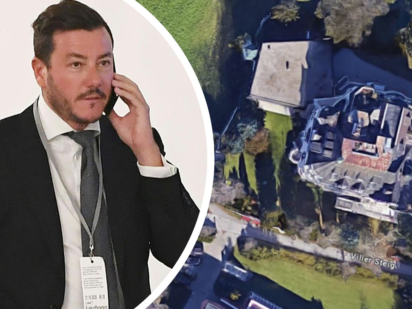 Benkos Luxus-Villa steht auf dem Areal des ehemaligen Schlosshotel Igls (Satellitenbild rechts), Bilder des Anwesens gibt es kaum. Benkos Luxus-Villa steht auf dem Areal des ehemaligen Schlosshotel Igls (Satellitenbild rechts), Bilder des Anwesens gibt es kaum.