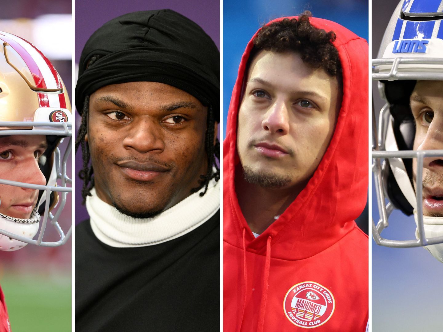 Vier Mannschaften kämpfen um den Einzug in den Super Bowl. Vier Mannschaften kämpfen um den Einzug in den Super Bowl.