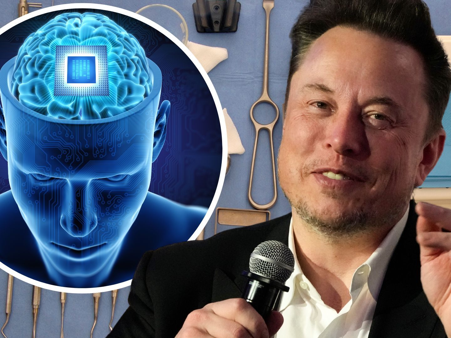 Elon Musk lässt Chip in menschliches Gehirn einsetzen Elon Musk lässt Chip in menschliches Gehirn einsetzen