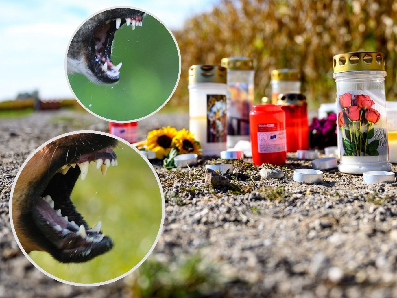 Die in Oberösterreich totgebissene Joggerin wurde laut DNA-Abgleichen von allen drei Hunden (Symbolbilder) angefallen.