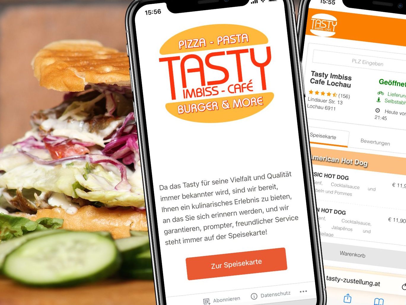 Von Döner über Burger bis hin zu Pasta, Pizza und Tacos ist hier alles dabei. Von Döner über Burger bis hin zu Pasta, Pizza und Tacos ist hier alles dabei.