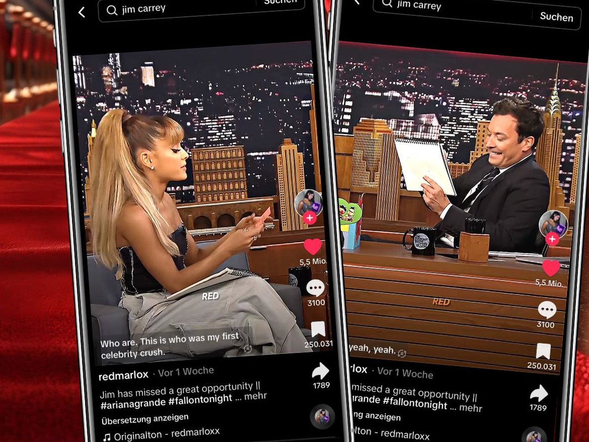 In einer jüngsten Ausgabe der "Jimmy Fallon Show" überraschte Ariana Grande das Publikum und den Gastgeber Jimmy Fallon selbst mit der Enthüllung ihres ersten Promi-Schwarms. In einer jüngsten Ausgabe der "Jimmy Fallon Show" überraschte Ariana Grande das Publikum und den Gastgeber Jimmy Fallon selbst mit der Enthüllung ihres ersten Promi-Schwarms.