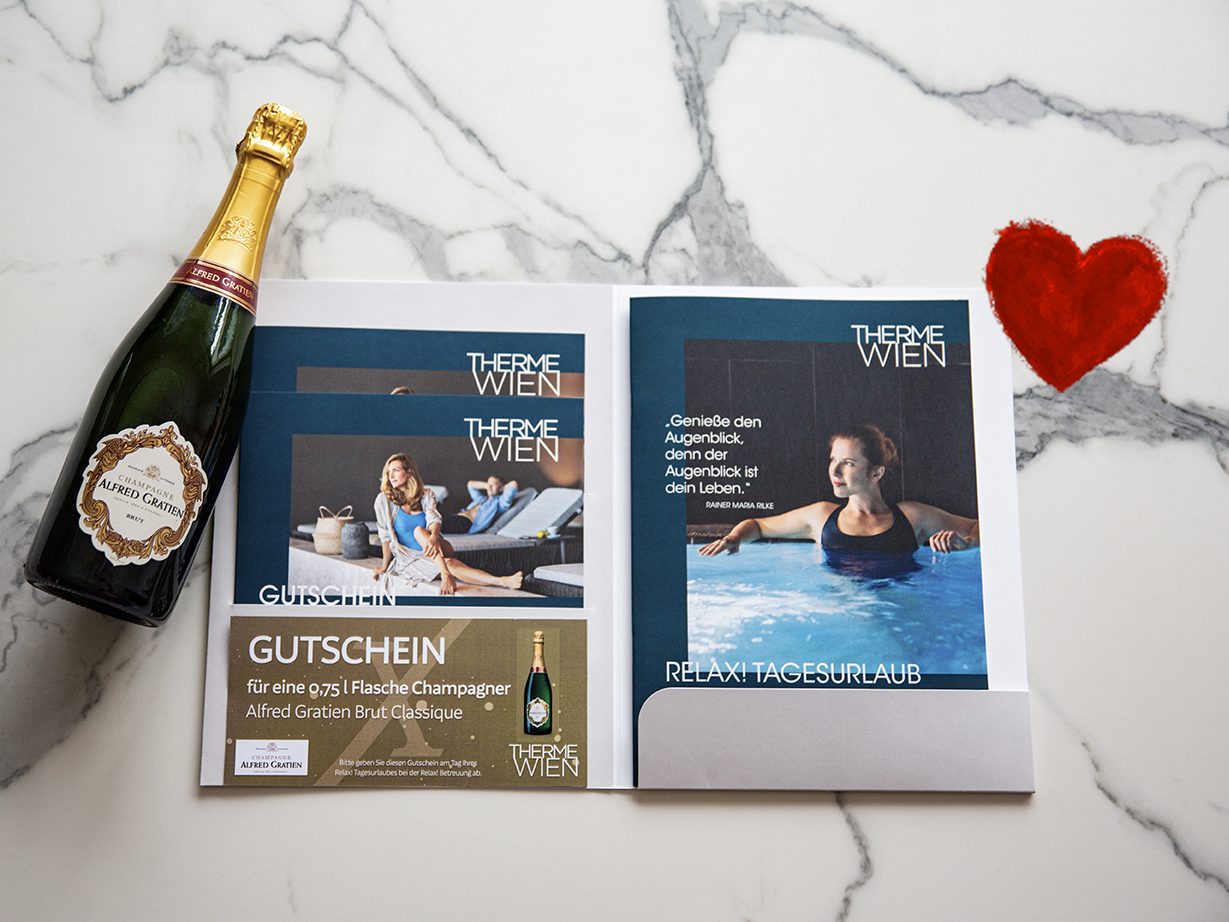 Das Fest der Liebe ganz entspannt in der Therme Wien feiern.