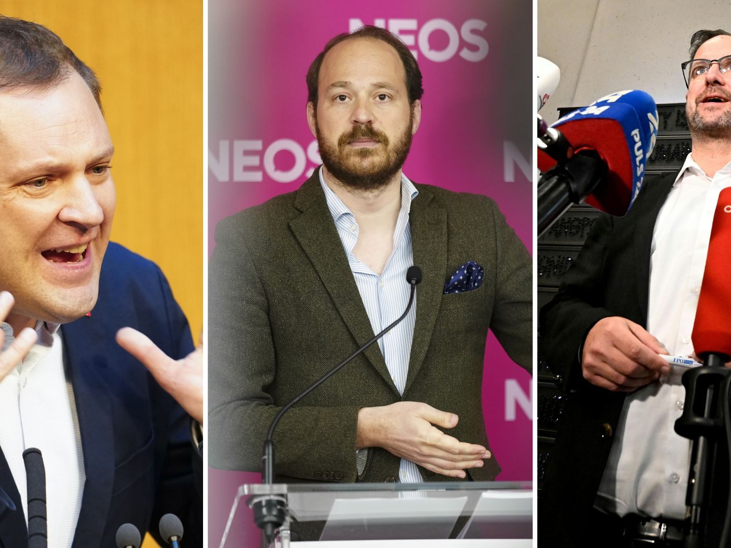 Rot-blaue Neuwahlanträge auf der Tagesordnung - auch NEOS werfen ÖVP Untätigkeit vor. Rot-blaue Neuwahlanträge auf der Tagesordnung - auch NEOS werfen ÖVP Untätigkeit vor.