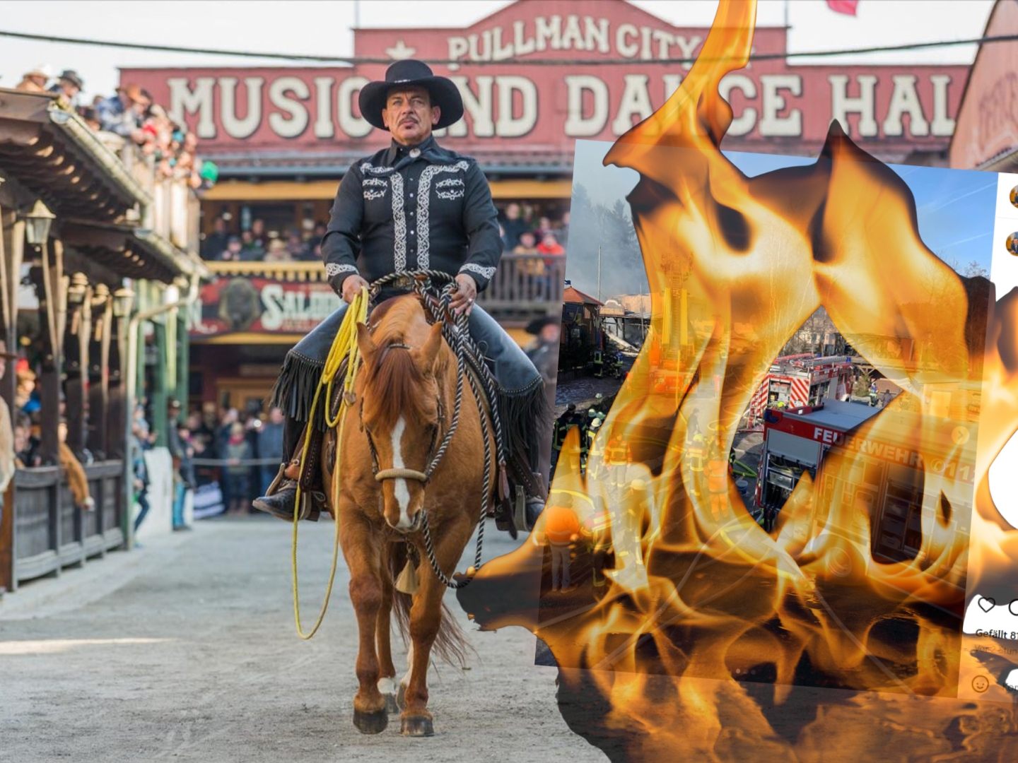 Pullman City in Flammen. (Symbolbild)