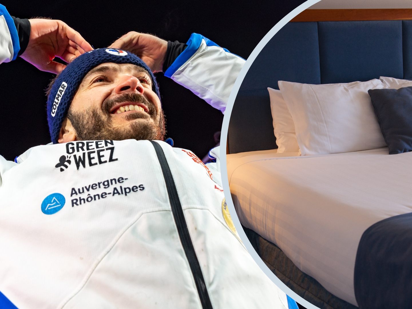 Sarrazin feierte nach dem Sieg noch im Hotelzimmer - dabei ist sein Bett kaputt gegangen. Sarrazin feierte nach dem Sieg noch im Hotelzimmer - dabei ist sein Bett kaputt gegangen.