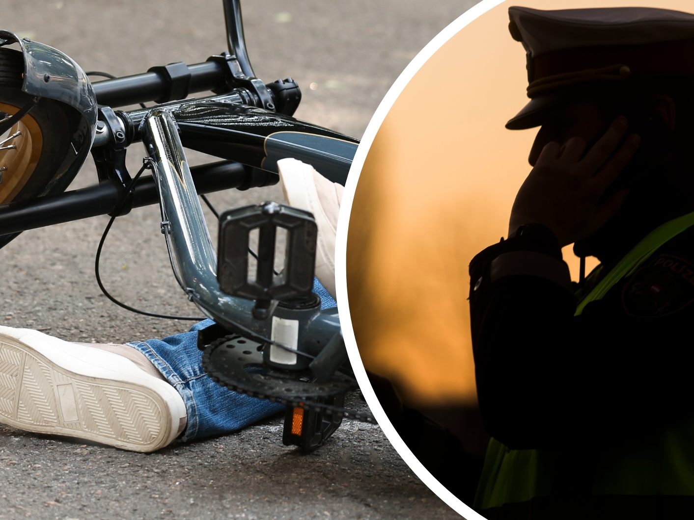 Die Polizei sucht nach dem Radfahrer. (Symbolbild)
