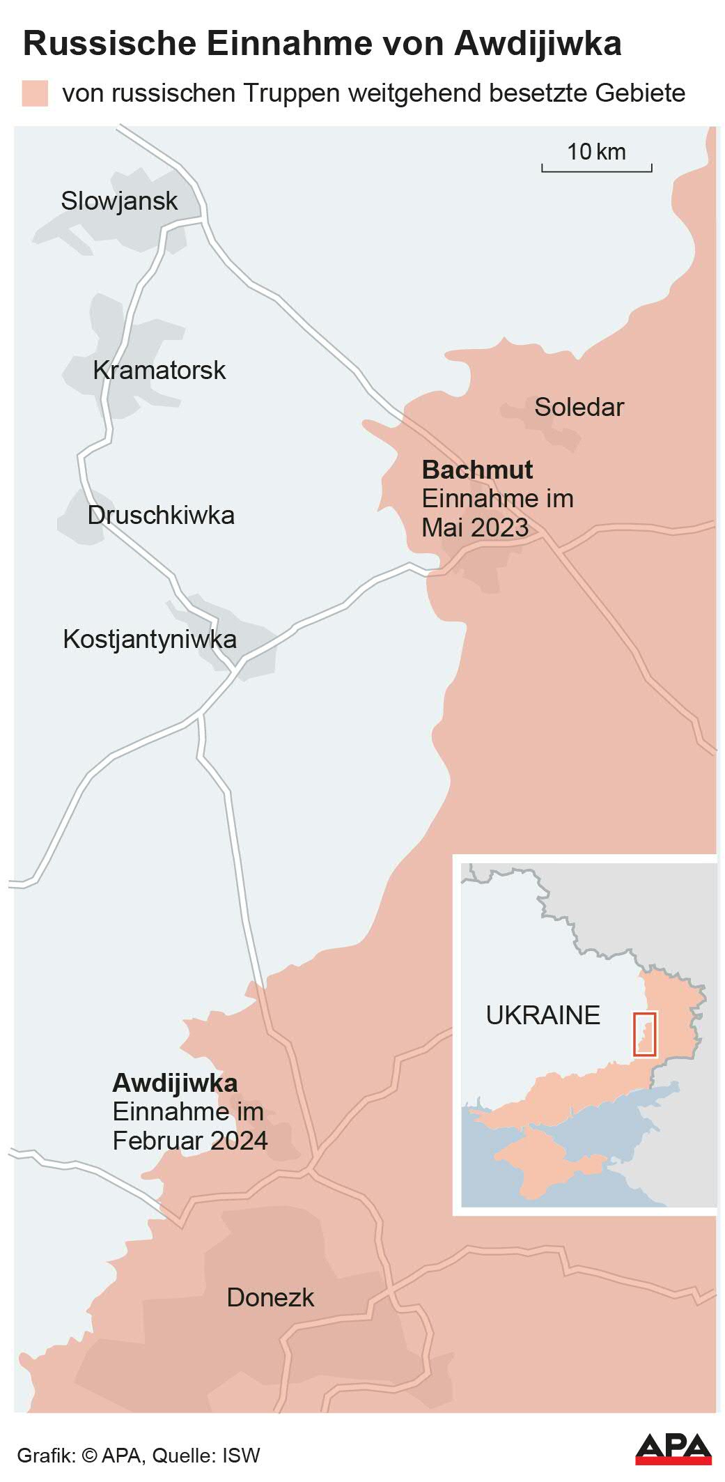 Karte, von russischen Truppen weitgehend besetzte Gebiete Karte, von russischen Truppen weitgehend besetzte Gebiete