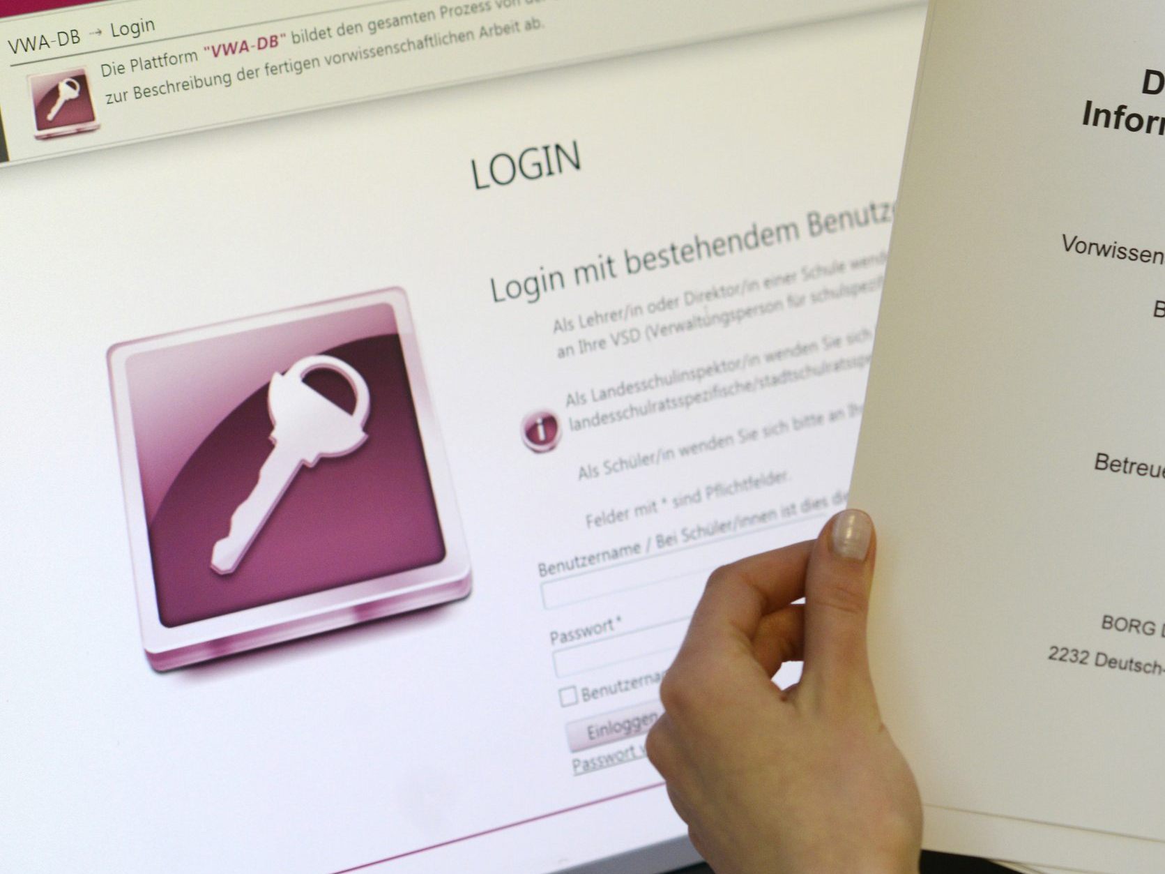 Das Hochladen der VWA sorgt erneut für Probleme. Das Hochladen der VWA sorgt erneut für Probleme.