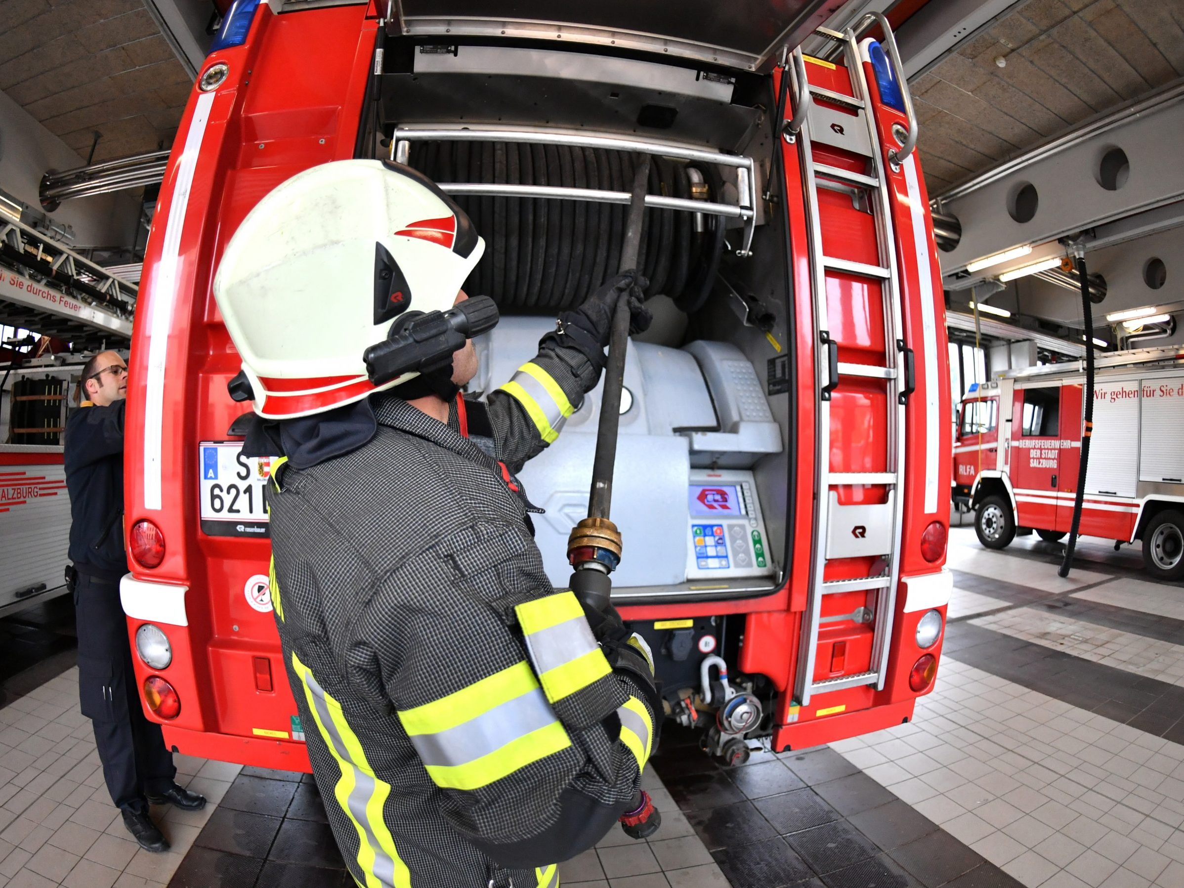 Im Burgenland stand ein Dachstuhl im Vollbrand.