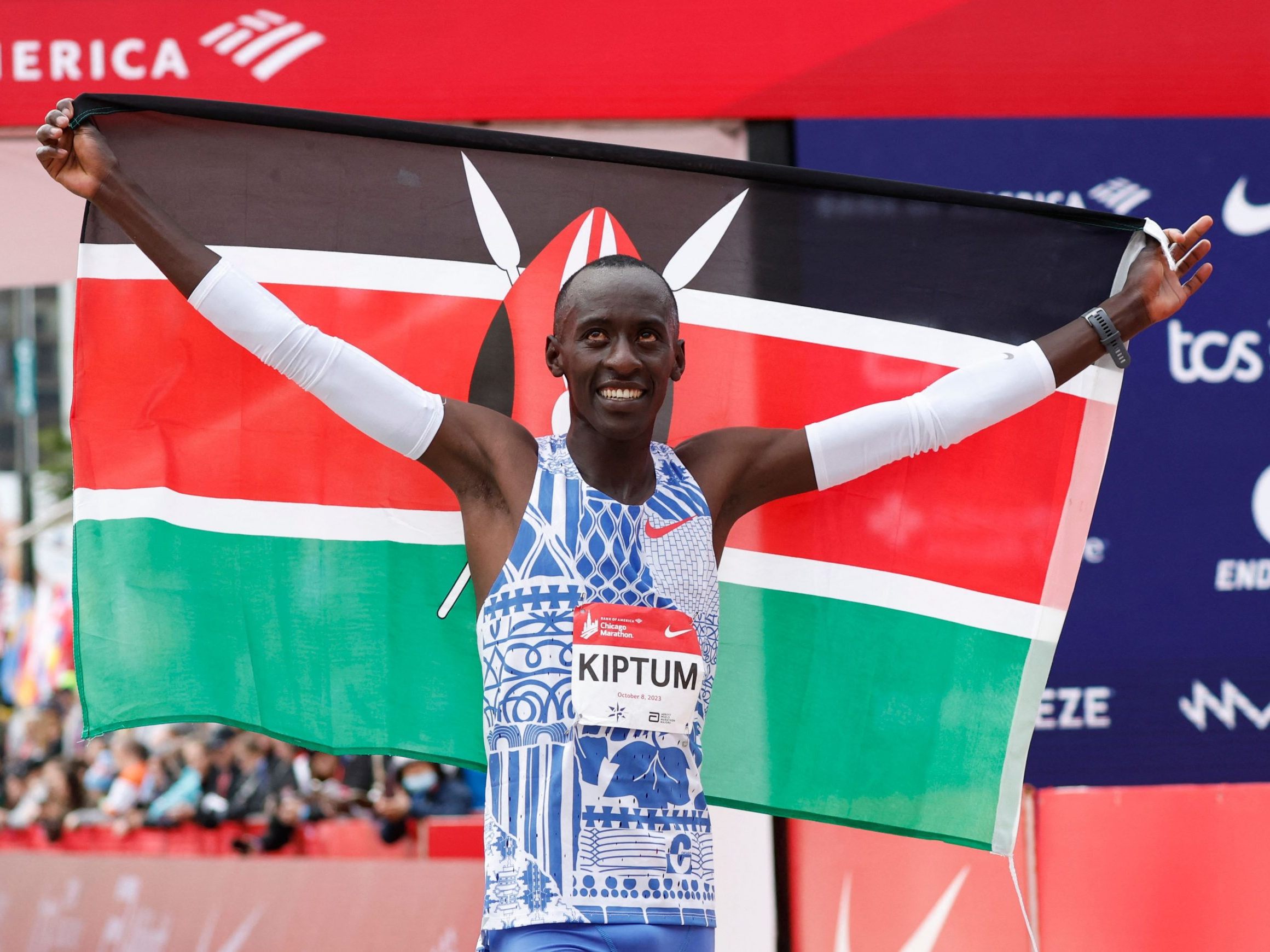 Kelvin Kiptum sorgte 2023 für einen neuen Marathon-Weltrekord.