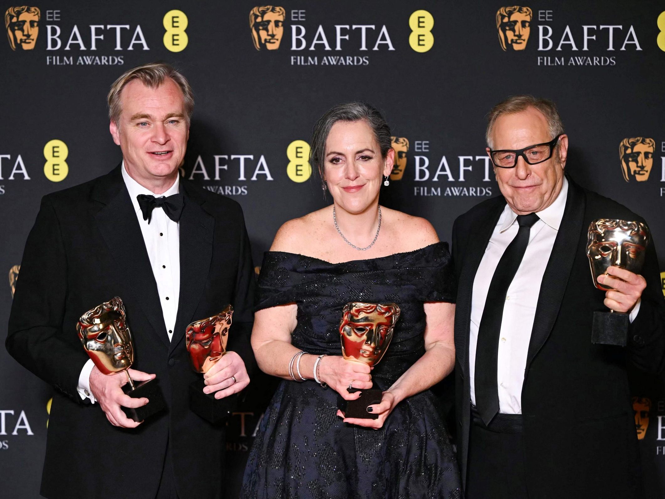 "Oppenheimer" räumte bei Verleihung der britischen BAFTA-Filmpreise ab. "Oppenheimer" räumte bei Verleihung der britischen BAFTA-Filmpreise ab.