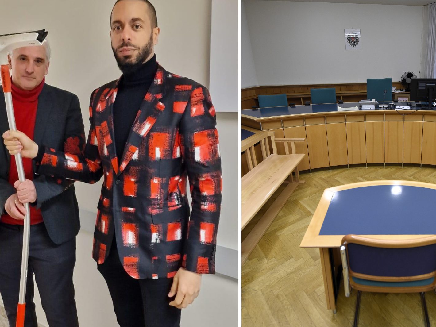 Mit diesem Metall-Gummi-Schrubber soll die Frau ihren Ehemann verprügelt haben.
