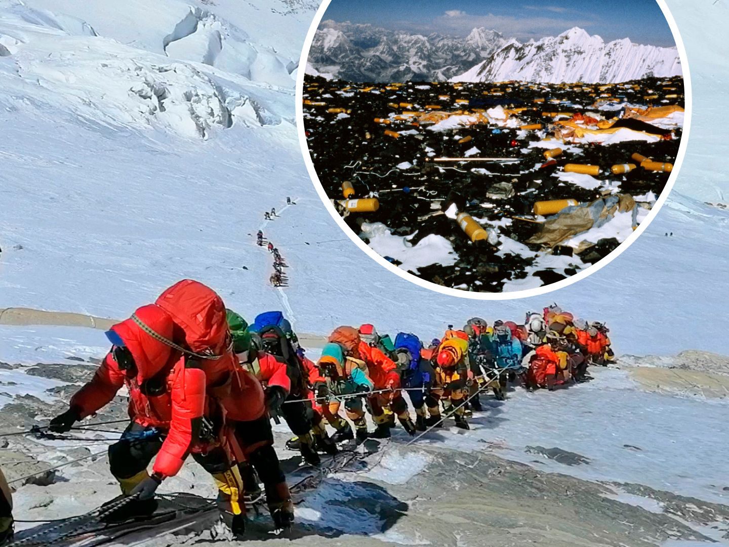 Bergsteiger am Mount Everest müssen bald ihren Kot in speziellen Säcken heruntertragen.