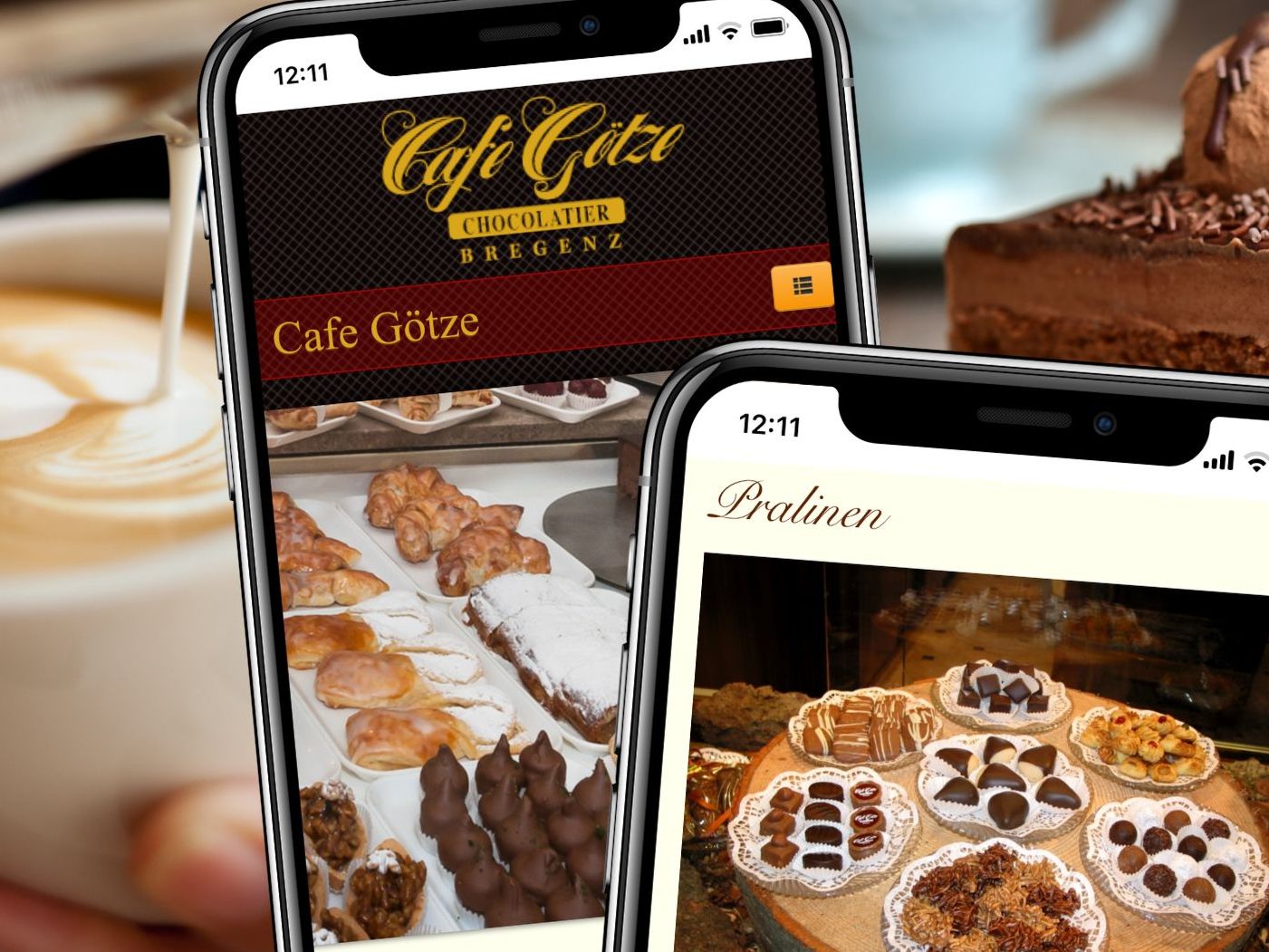 Das Café Götze ist Kaffeehaus, Konditorei und Chocolaterie in einem. Das Café Götze ist Kaffeehaus, Konditorei und Chocolaterie in einem.