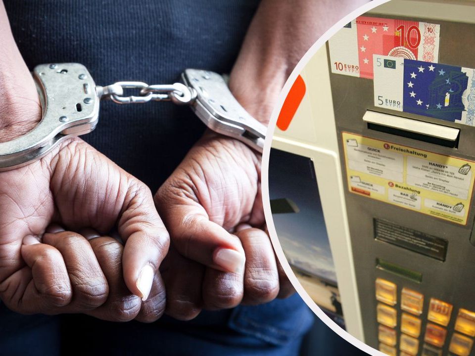 Drei Personen wurden in der Nacht festgenommen, nachdem sie einen Zigarettenautomaten gesprengt hatten.