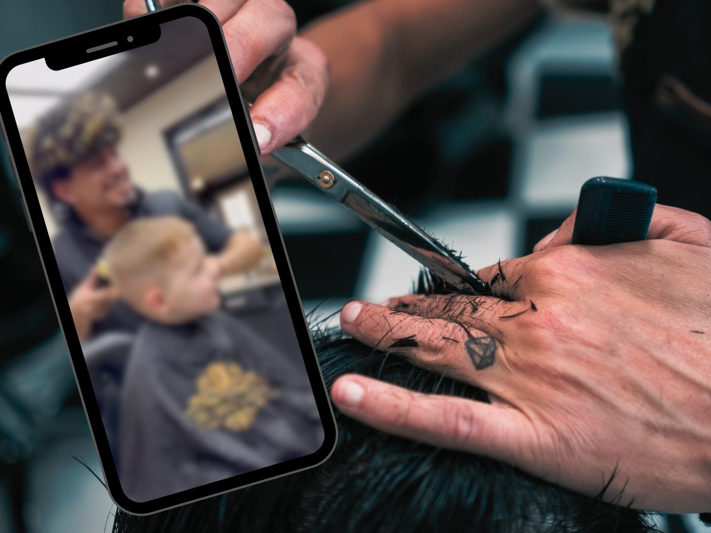 Lachflash beim Friseur