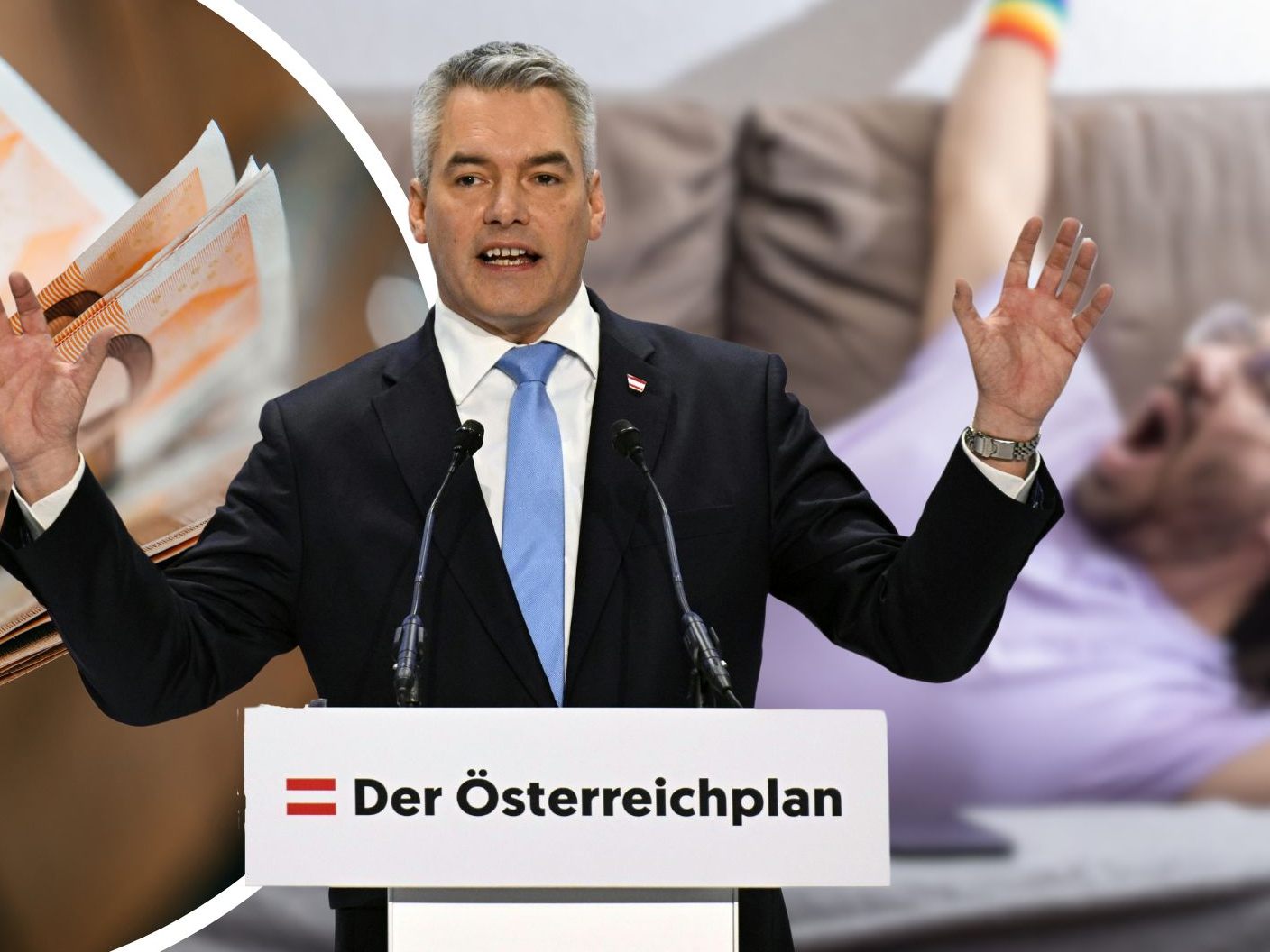 ÖVP will das Arbeitslosengeld kürzen. ÖVP will das Arbeitslosengeld kürzen.