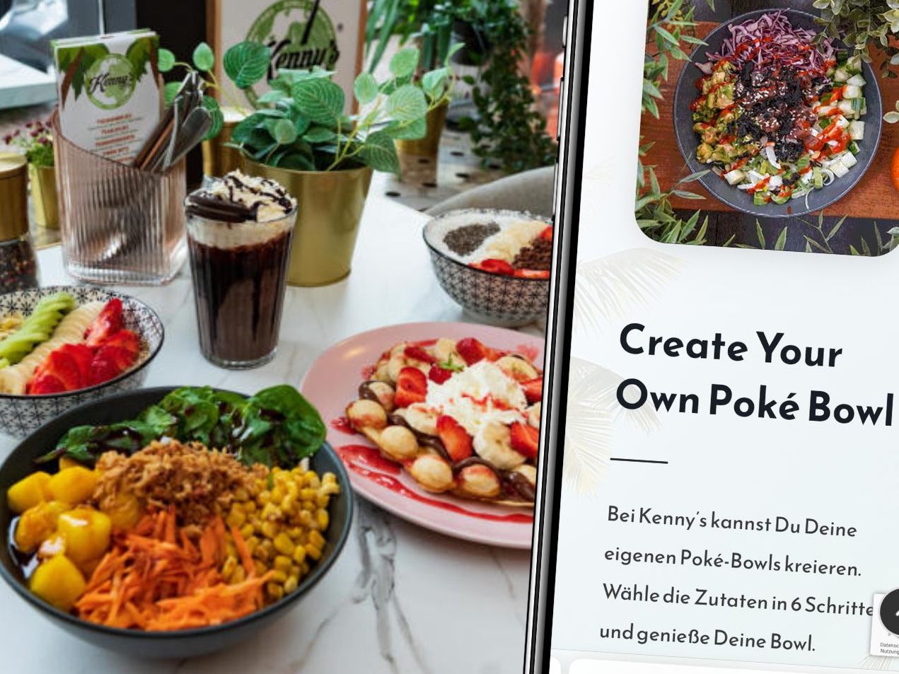 Porridge Bowls, Poke Bowls, Fitness Bowls oder Hot Bowls - Kenny´s bietet eine vielfältige Auswahl an Bowls. Porridge Bowls, Poke Bowls, Fitness Bowls oder Hot Bowls - Kenny´s bietet eine vielfältige Auswahl an Bowls.