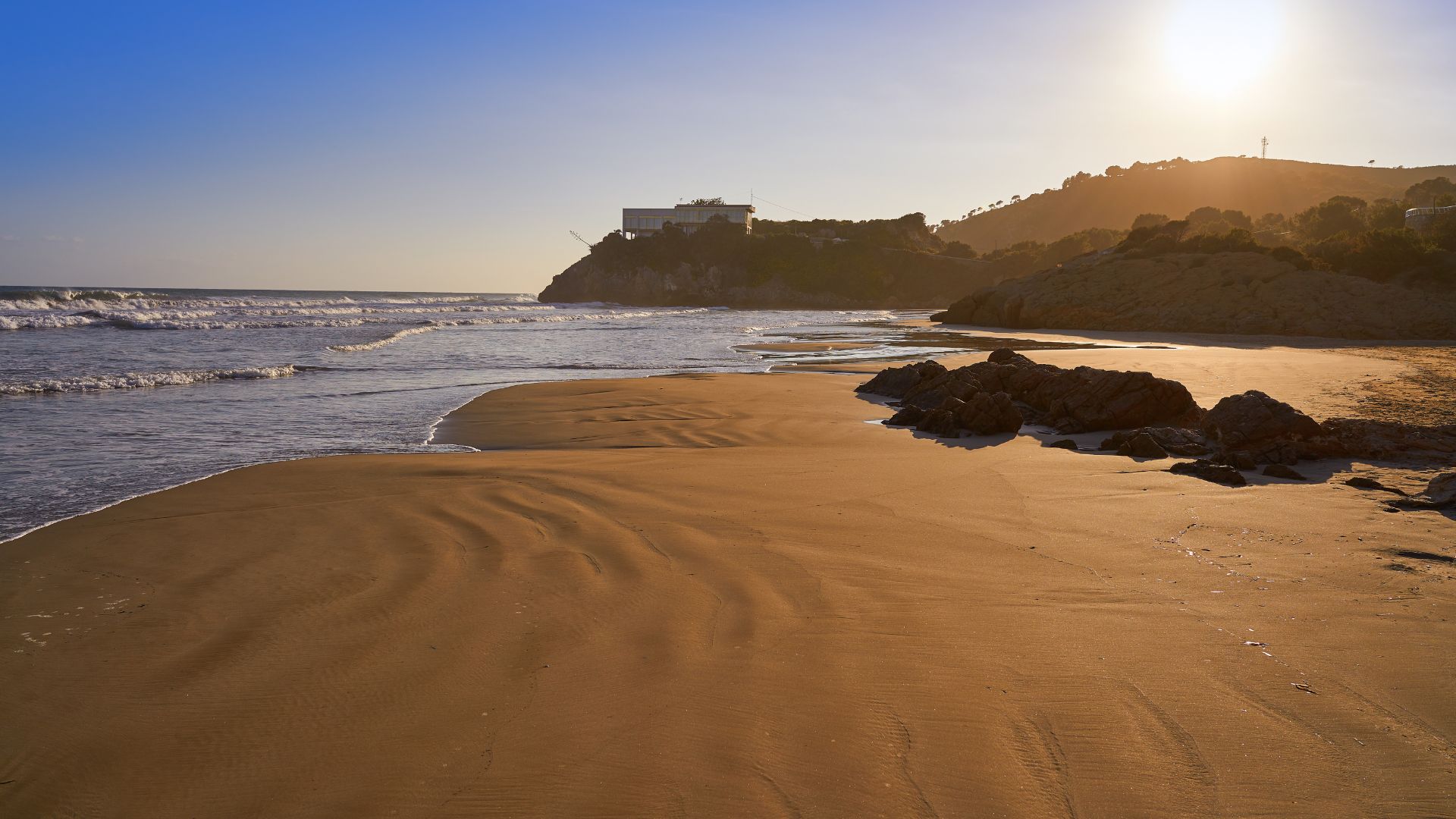 Playa de La Concha, San Sebastián, Spanien