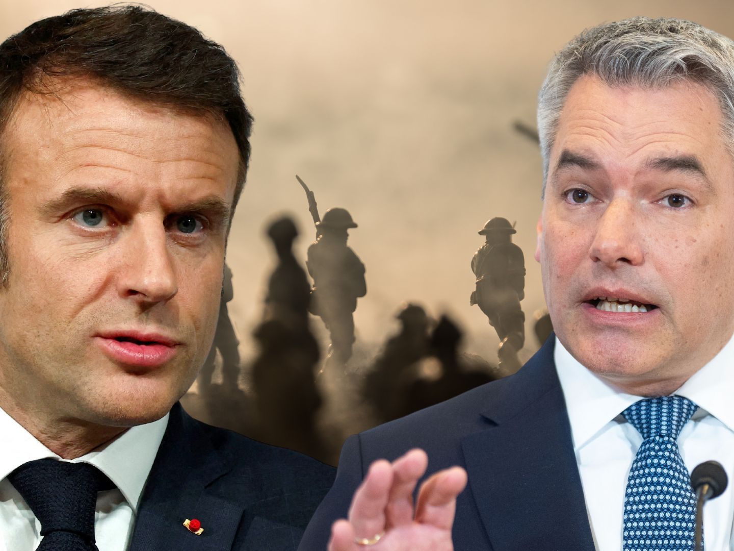 Zwei Jahre nach dem Beginn des russischen Angriffskriegs in der Ukraine äußerte der französische Präsident Emmanuel Macron die Möglichkeit, westliche Bodentruppen könnten in dem Konfliktgebiet eingesetzt werden. Zwei Jahre nach dem Beginn des russischen Angriffskriegs in der Ukraine äußerte der französische Präsident Emmanuel Macron die Möglichkeit, westliche Bodentruppen könnten in dem Konfliktgebiet eingesetzt werden.