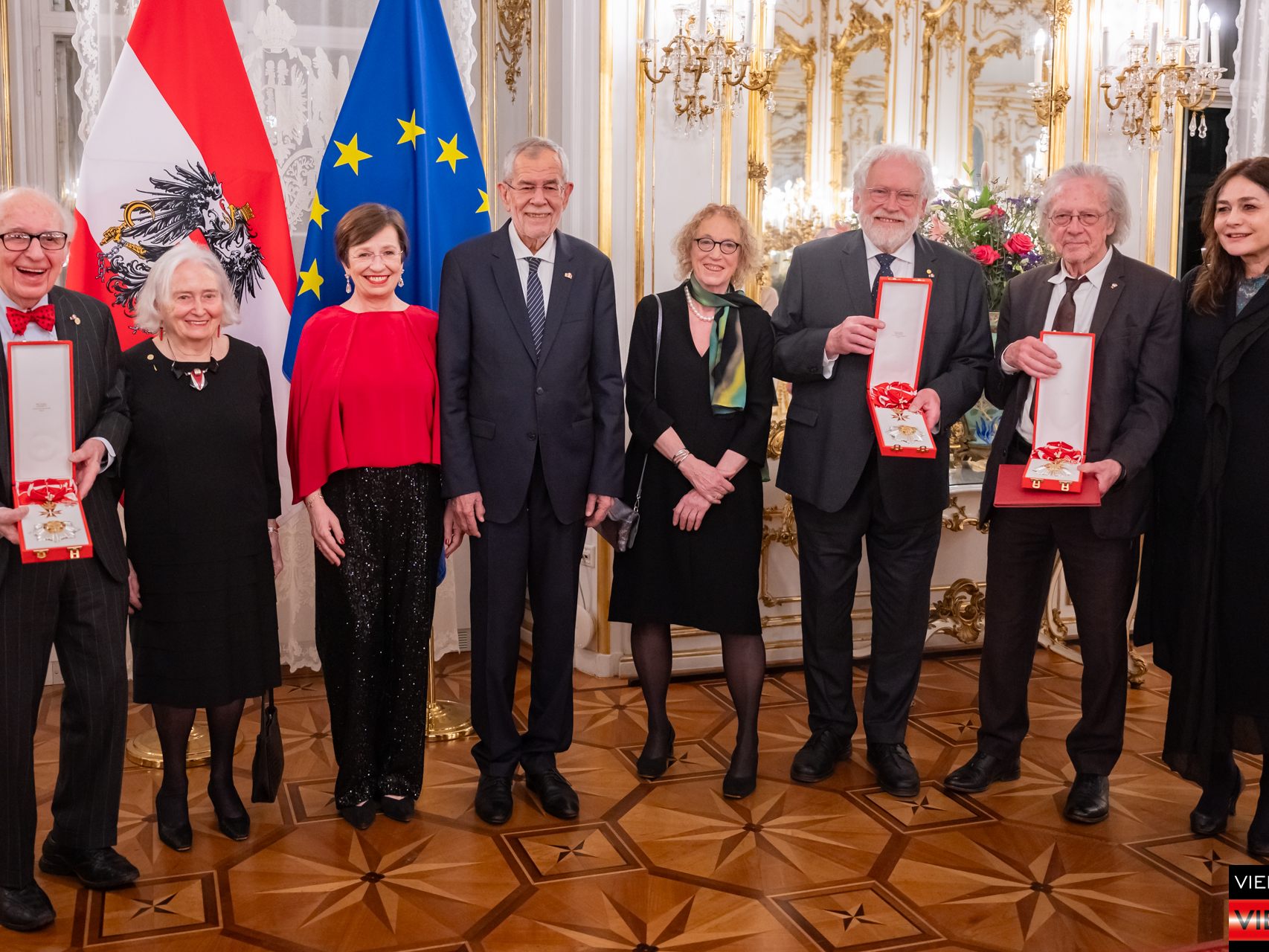22022024 Ehrenzeichenverleihung an Nobelpreisträger Zeilinger, Handke und Kandel durch BP Van der Bellen