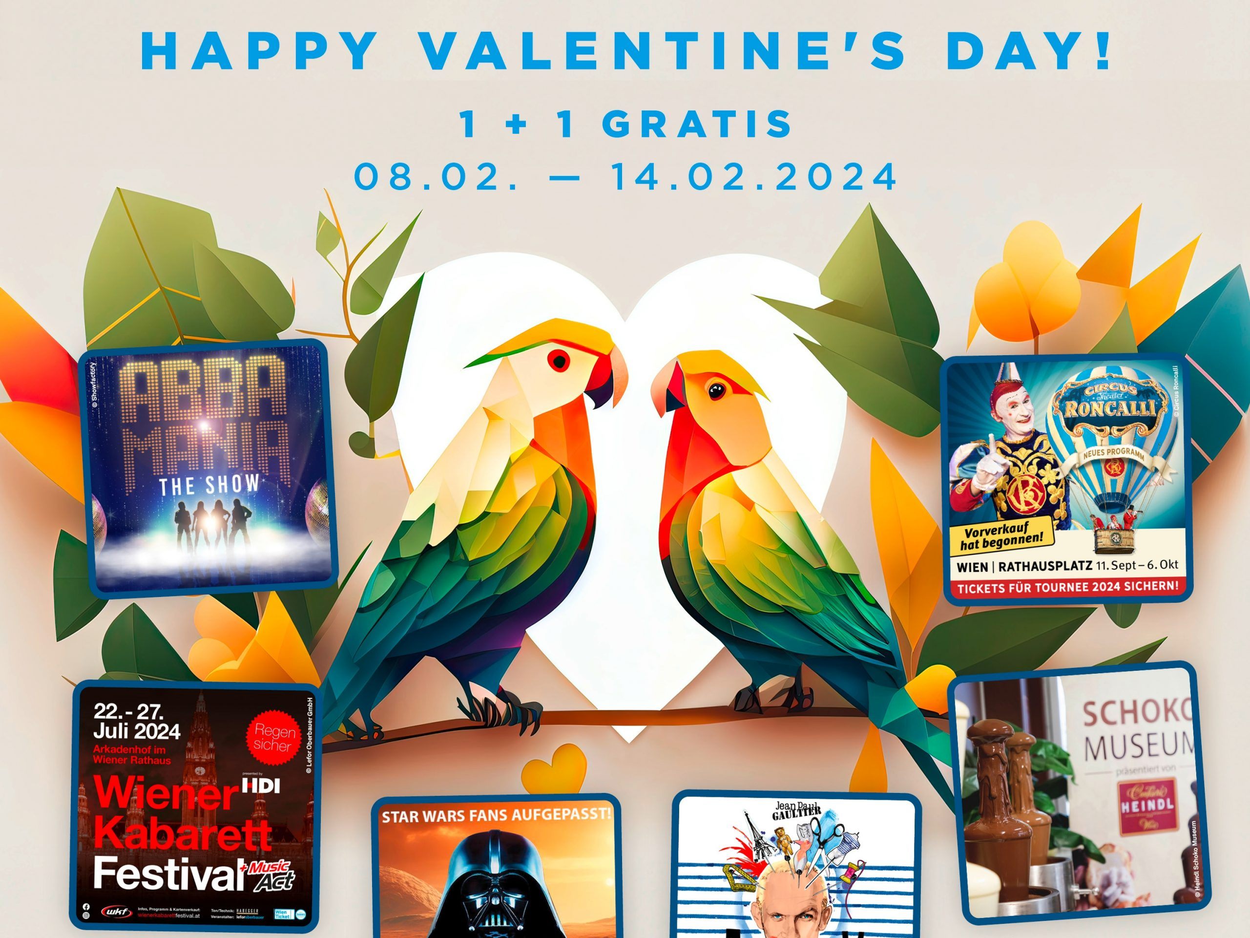 Valentinsaktion bei Wien Ticket.