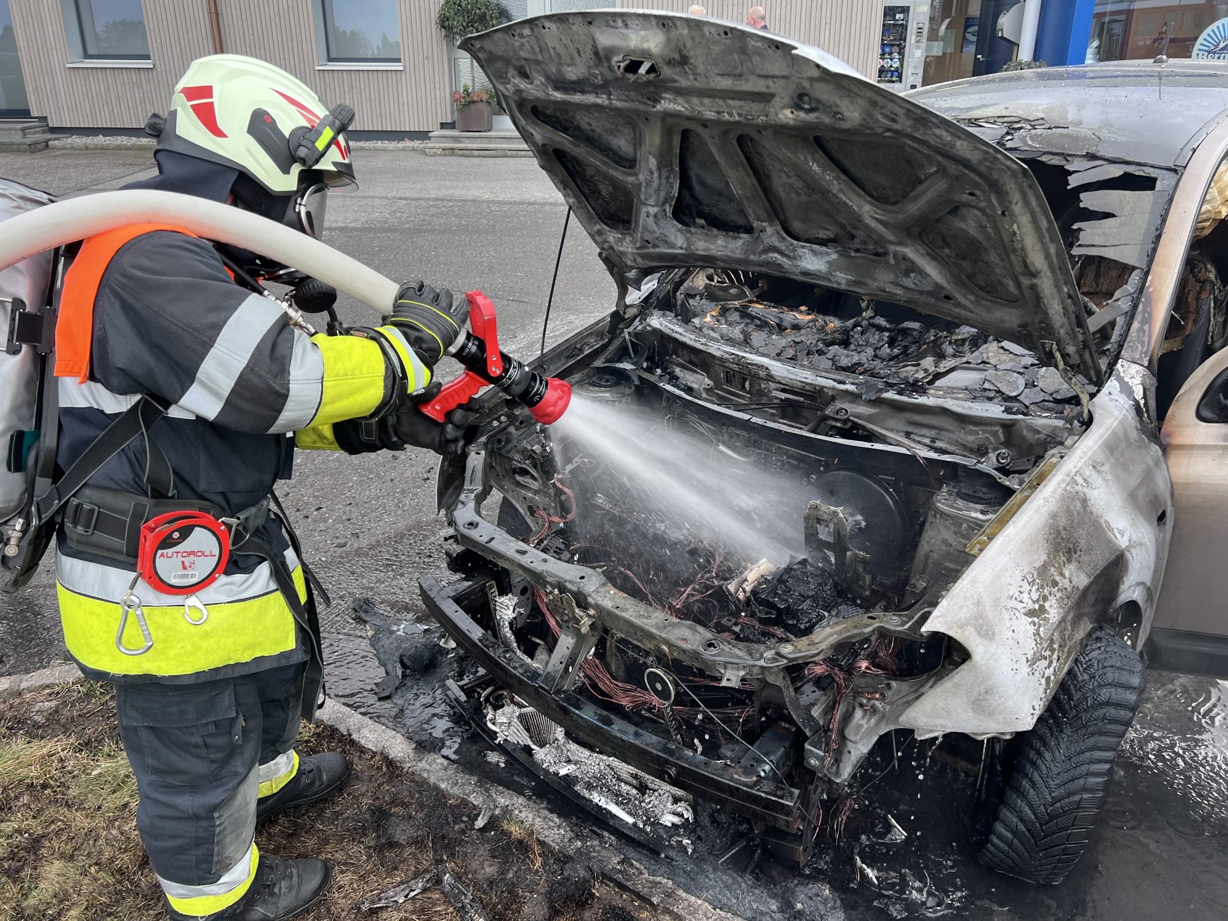Das Fahrzeug war nicht mehr zu retten.