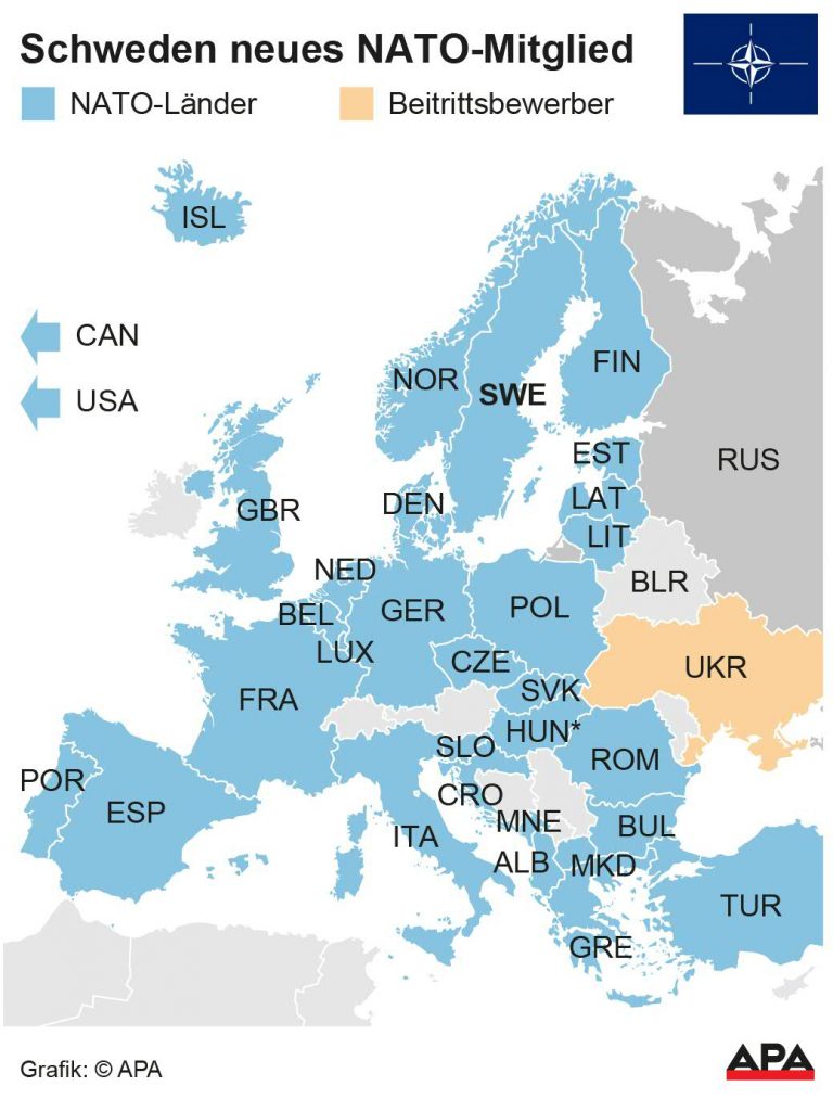 Schwedens NATO-Beitritt erfolgt - Politik - VIENNA.AT
