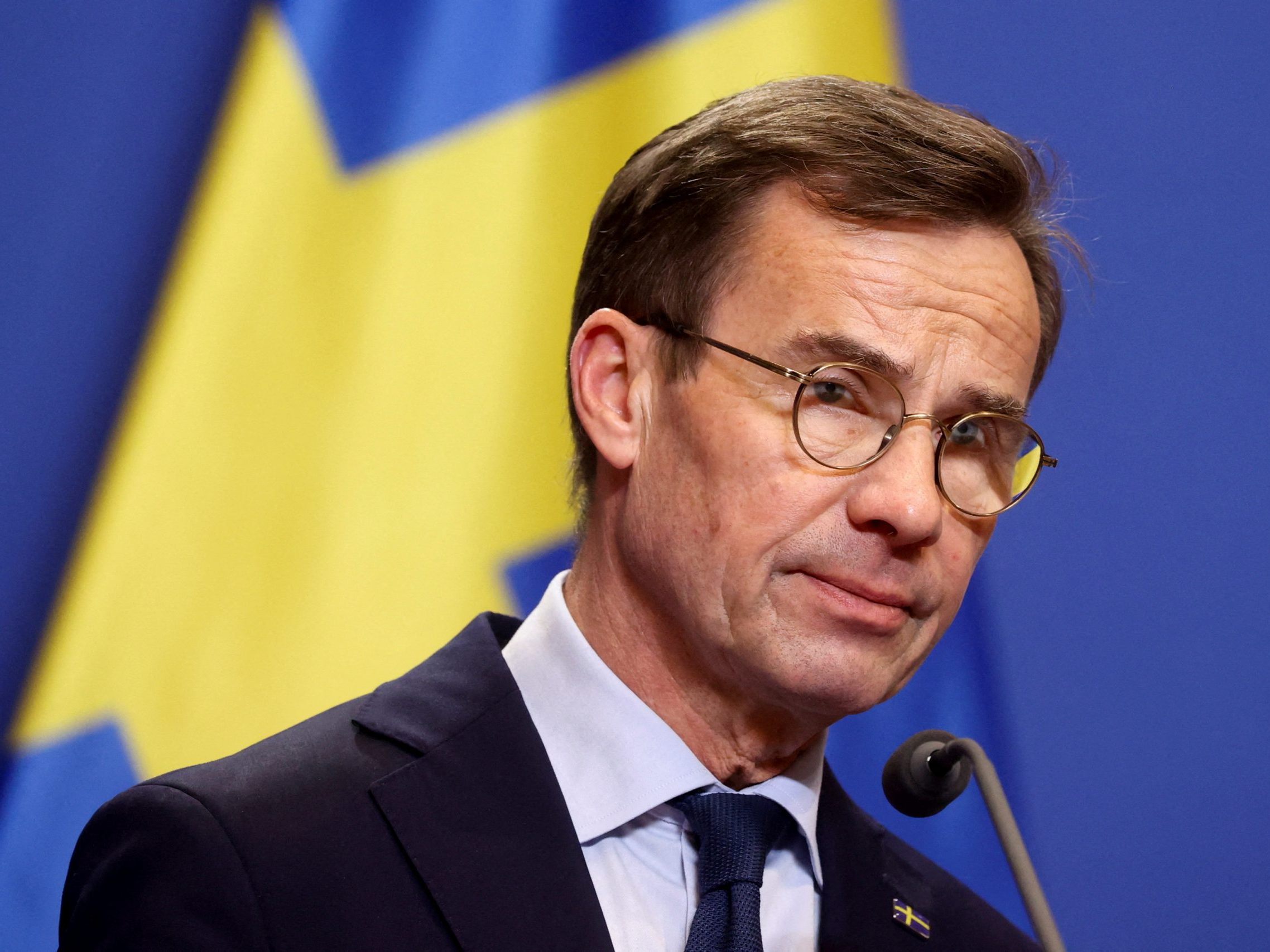Schweden ist das 32. NATO-Mitglied. Im Bild: Premier Kristersson. Schweden ist das 32. NATO-Mitglied. Im Bild: Premier Kristersson.