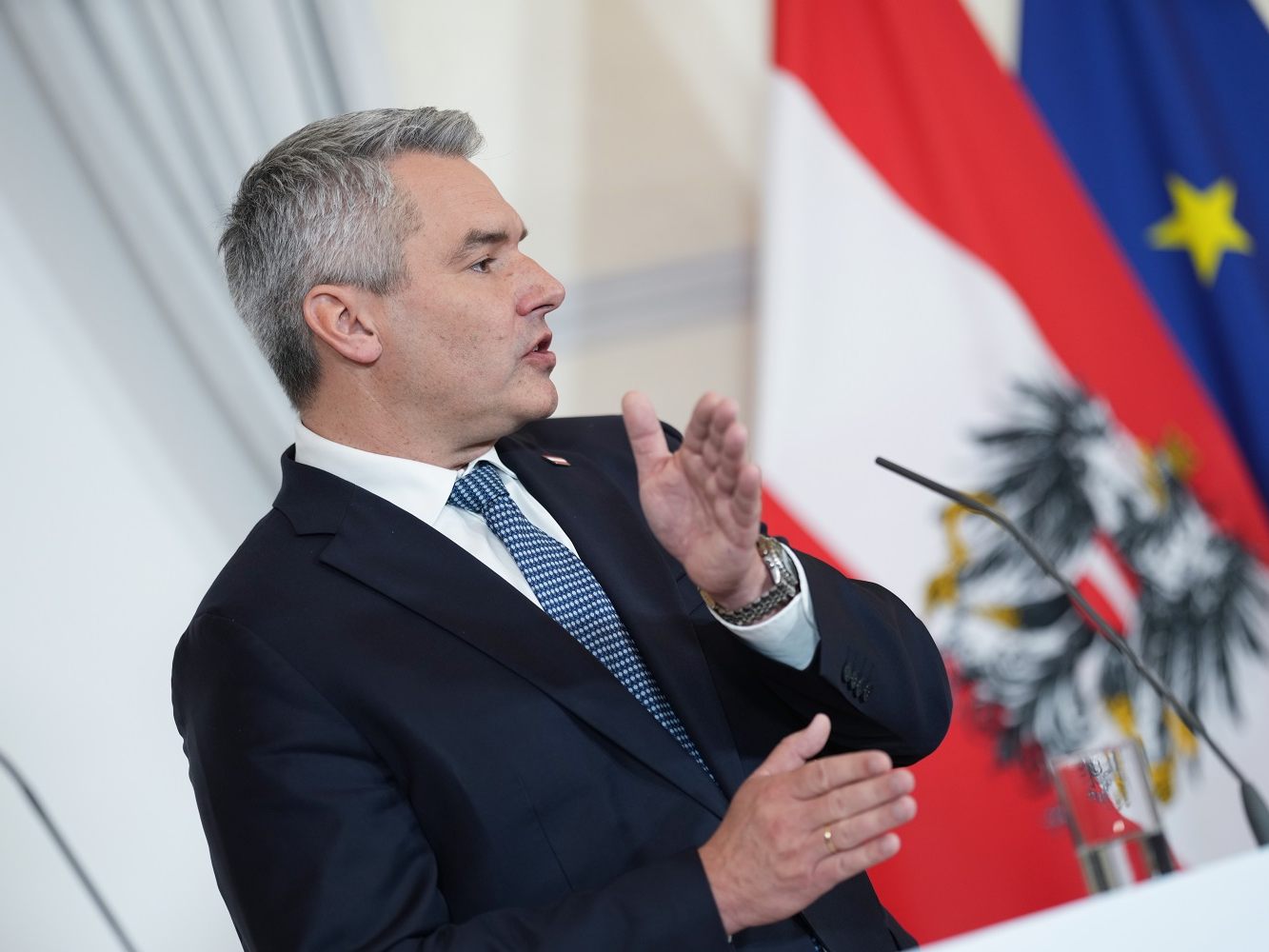 Nehammer ist am Freitag im Live-Stream auf VIENNA.at zu sehen.