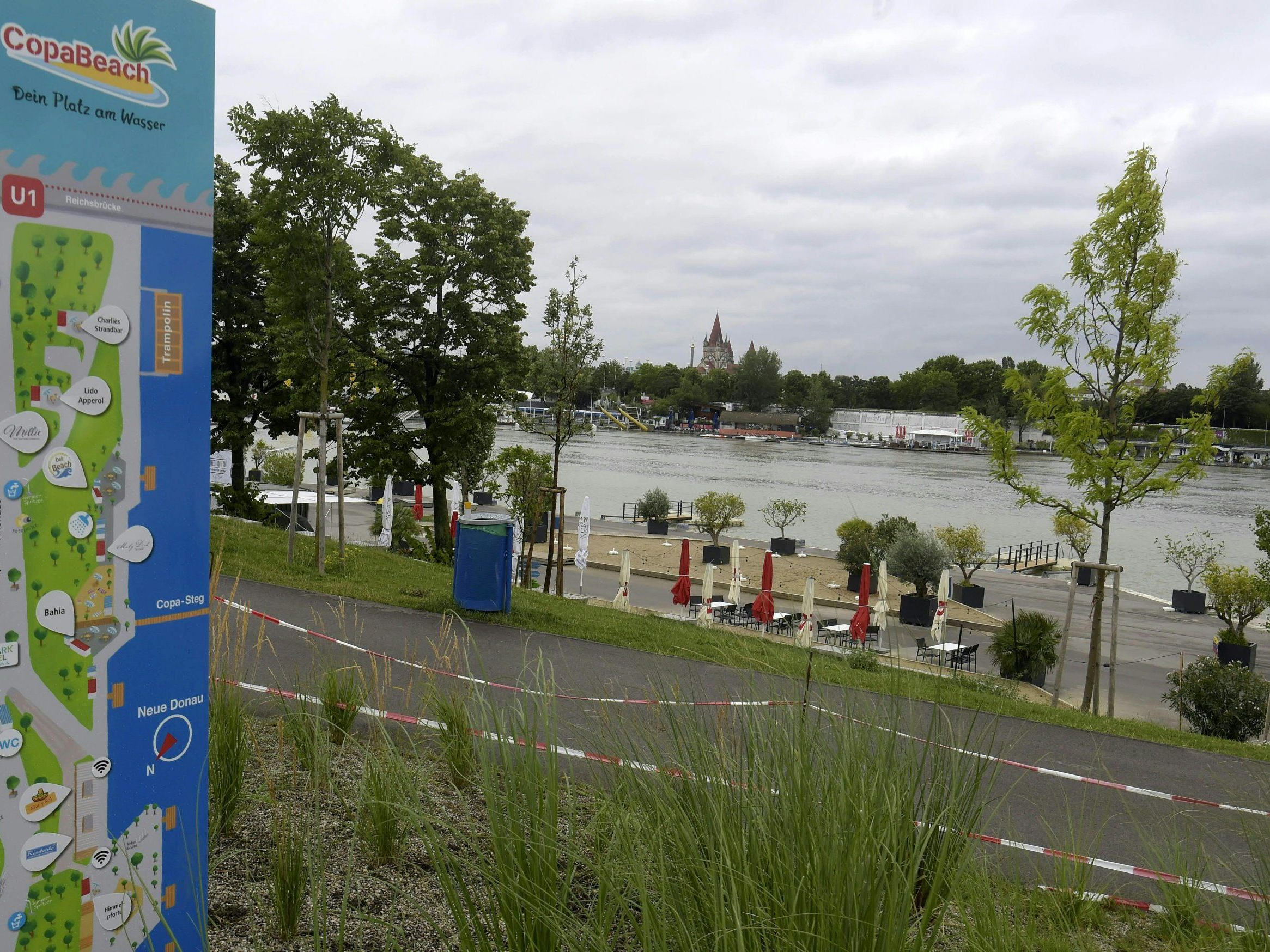 Der "Copa Beach" befindet sich an der Neuen Donau in Wien.