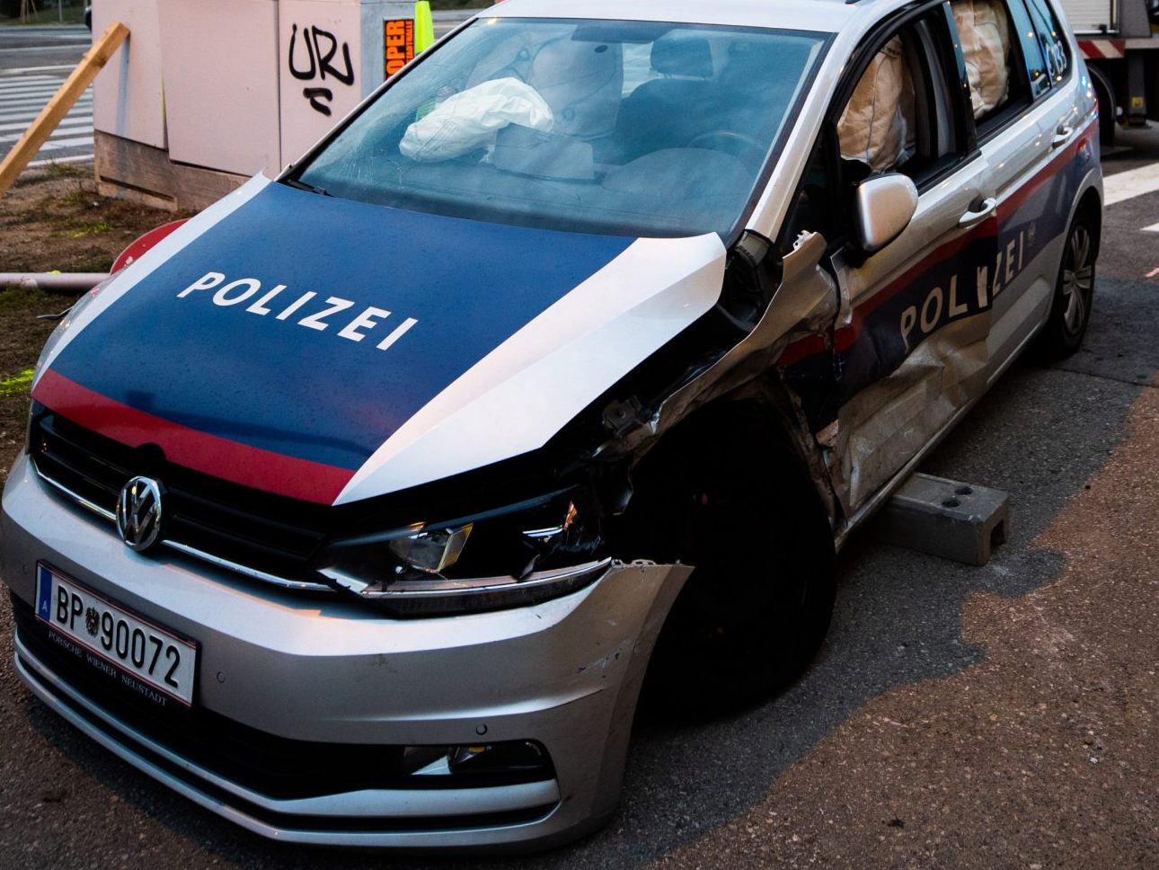 Schwerer Unfall in Wien-Brigittenau. Schwerer Unfall in Wien-Brigittenau.