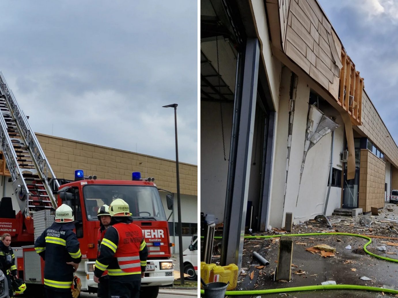 In Oberösterreich gab es eine schwere Explosion in einer Bäckerei. In Oberösterreich gab es eine schwere Explosion in einer Bäckerei.