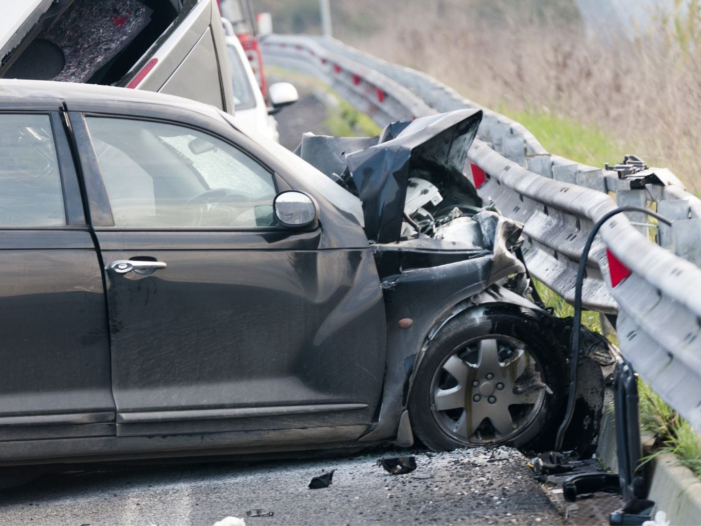 Unfallserie nach Graupelschauen auf der A8.