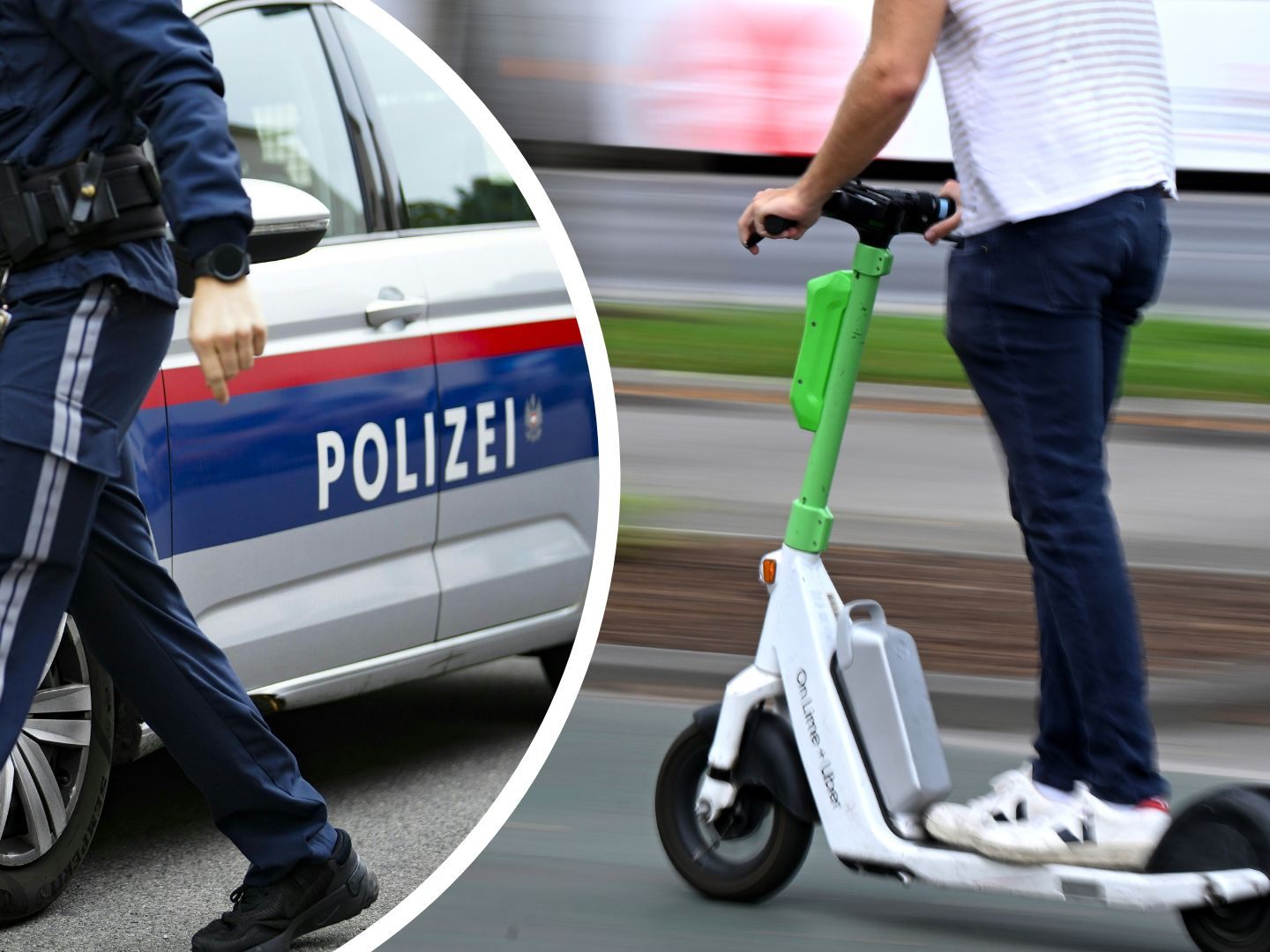 Ein E-Scooter-Fahrer flüchtete vor der Polizei in Wien-Floridsdorf. Ein E-Scooter-Fahrer flüchtete vor der Polizei in Wien-Floridsdorf.